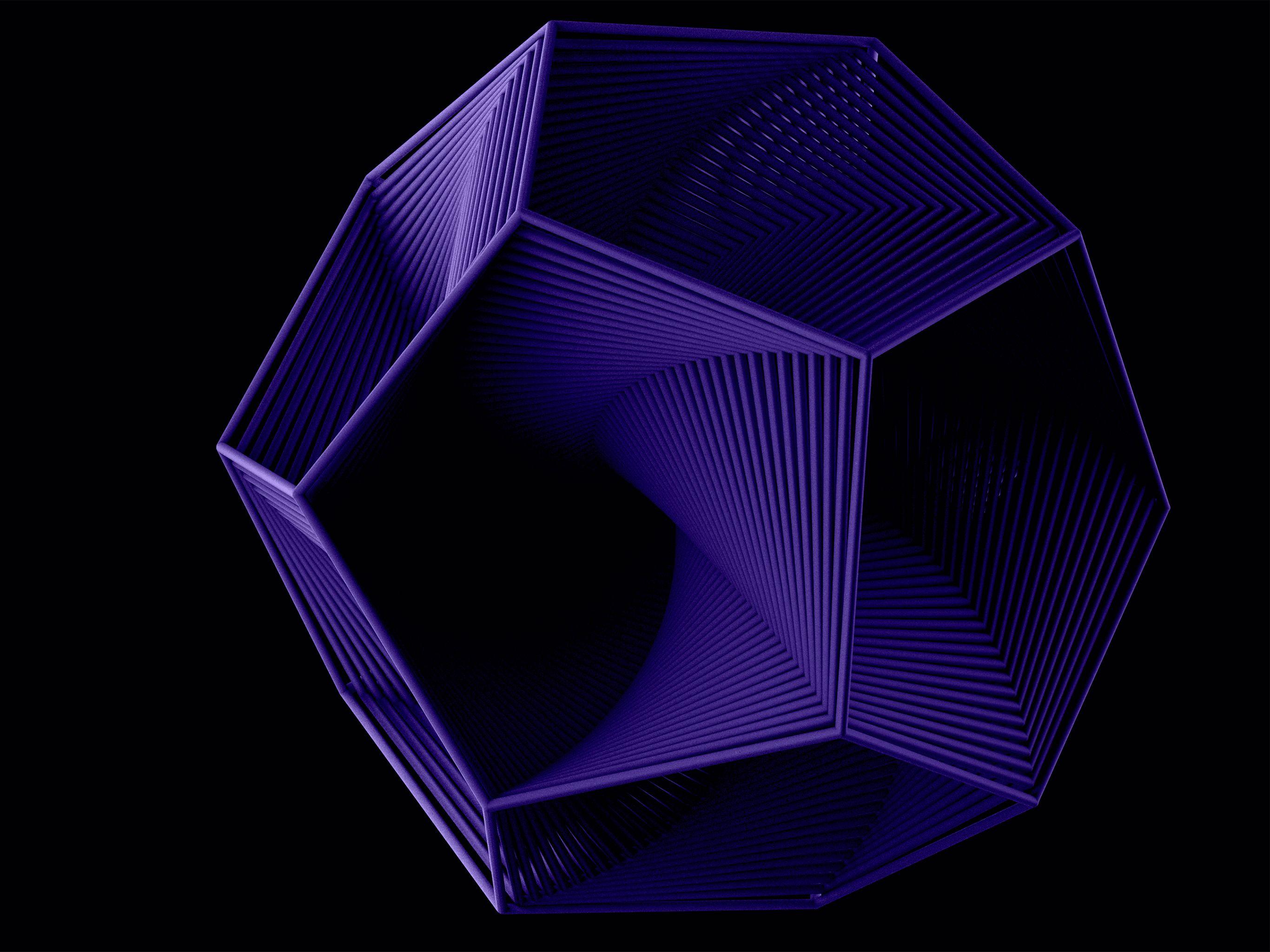 3d Effect Geometric Wallpaper 2732x2048