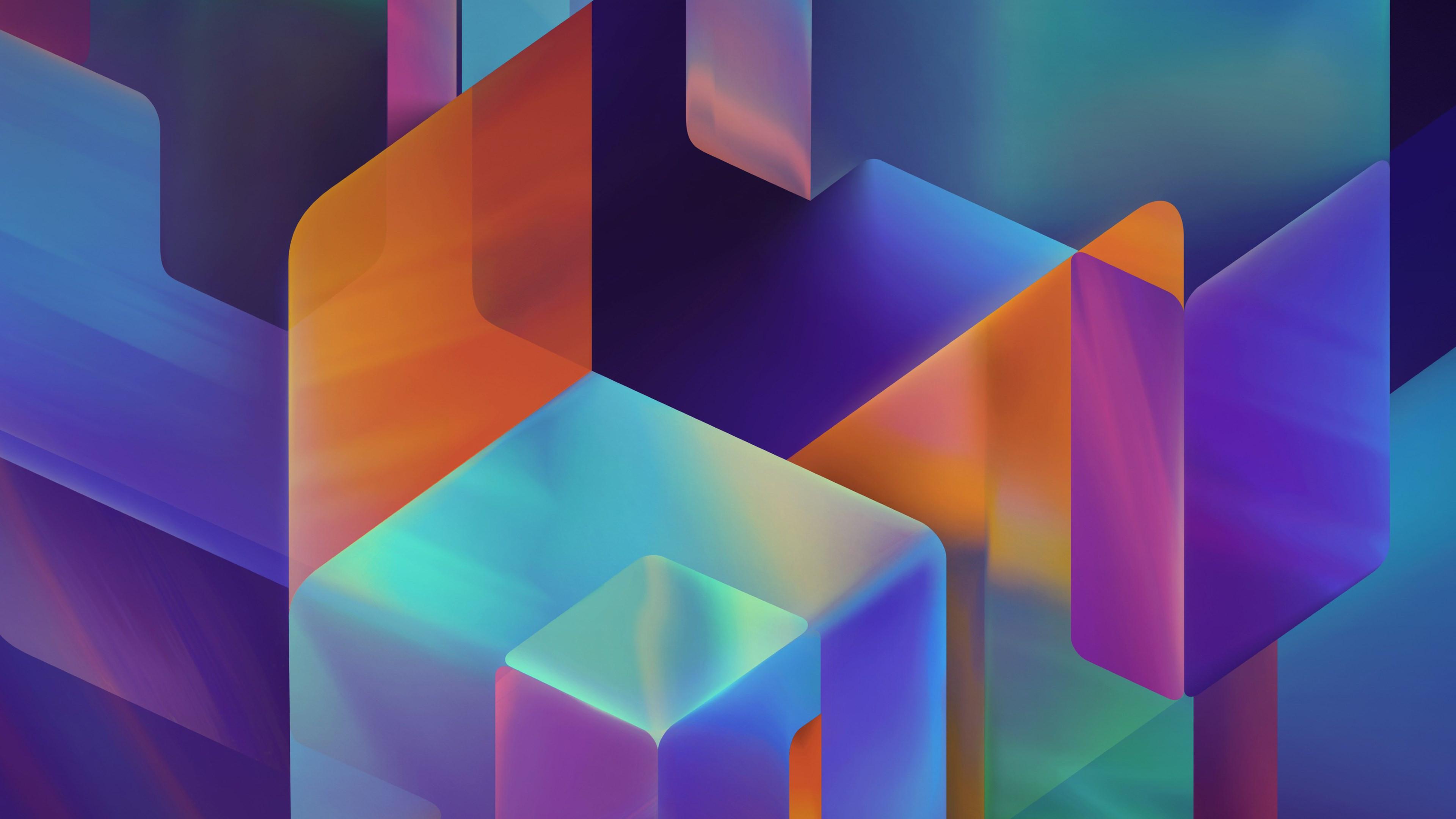 3d Geometric Desktop Wallpaper 3840x2160