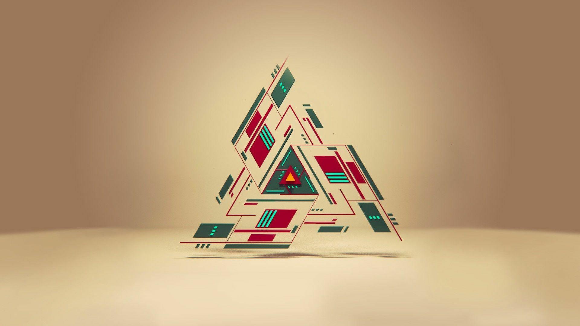 3d Geometric Shapes Wallpaper 1920x1080