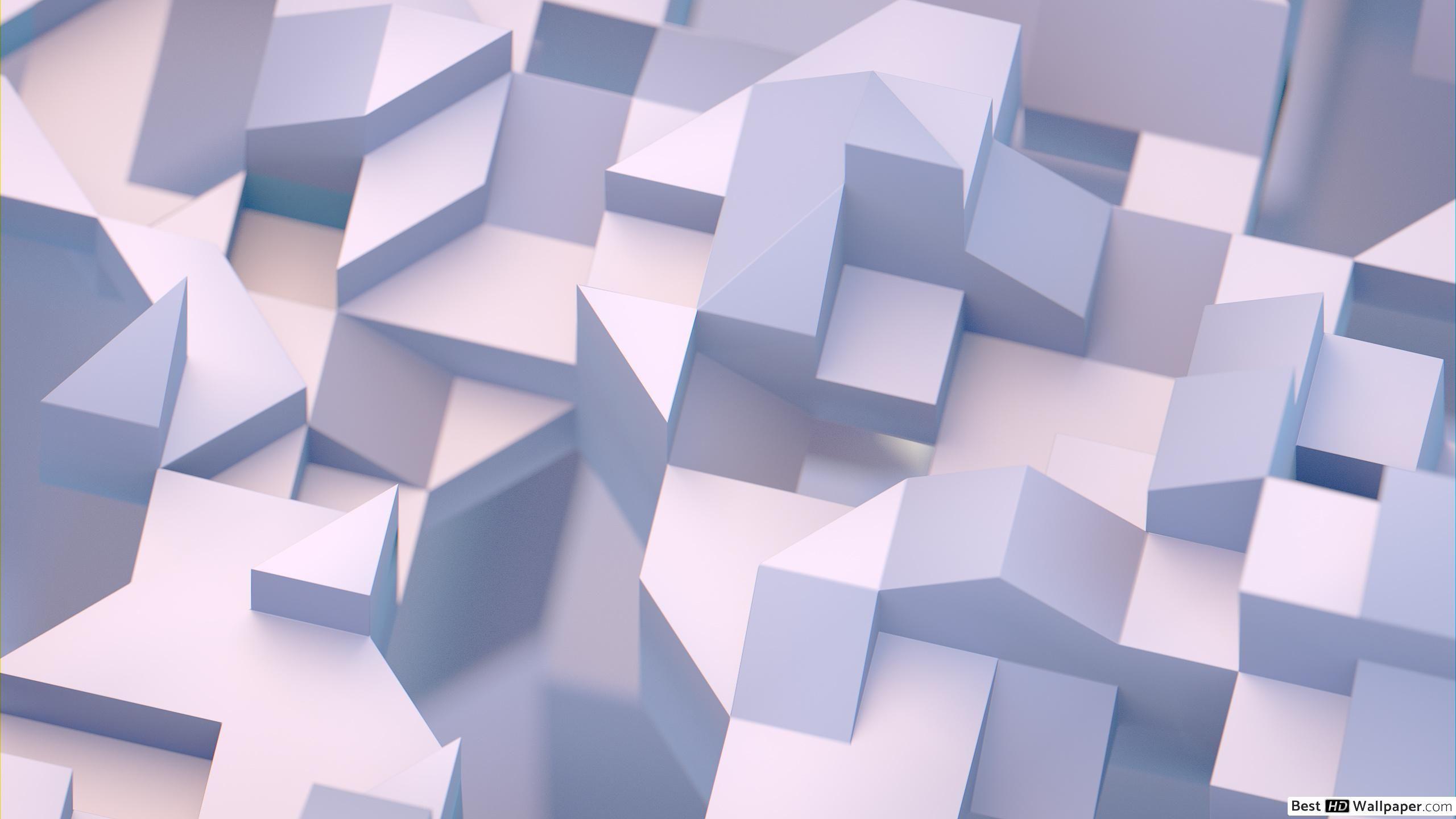 3d Geometric Triangle Wallpaper 2560x1440
