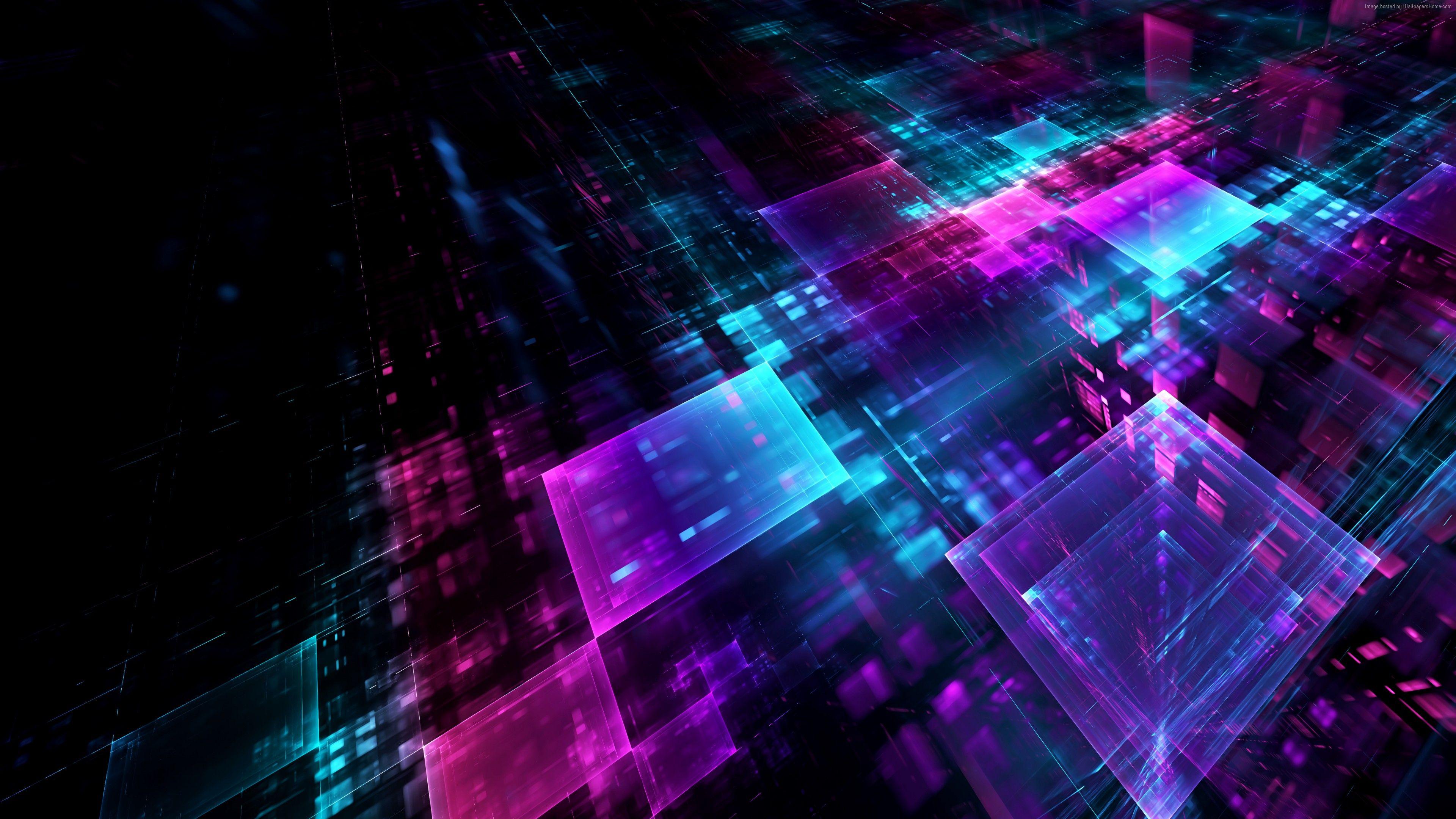 Geometric Shape 3d Wallpaper One Shape 3840x2160