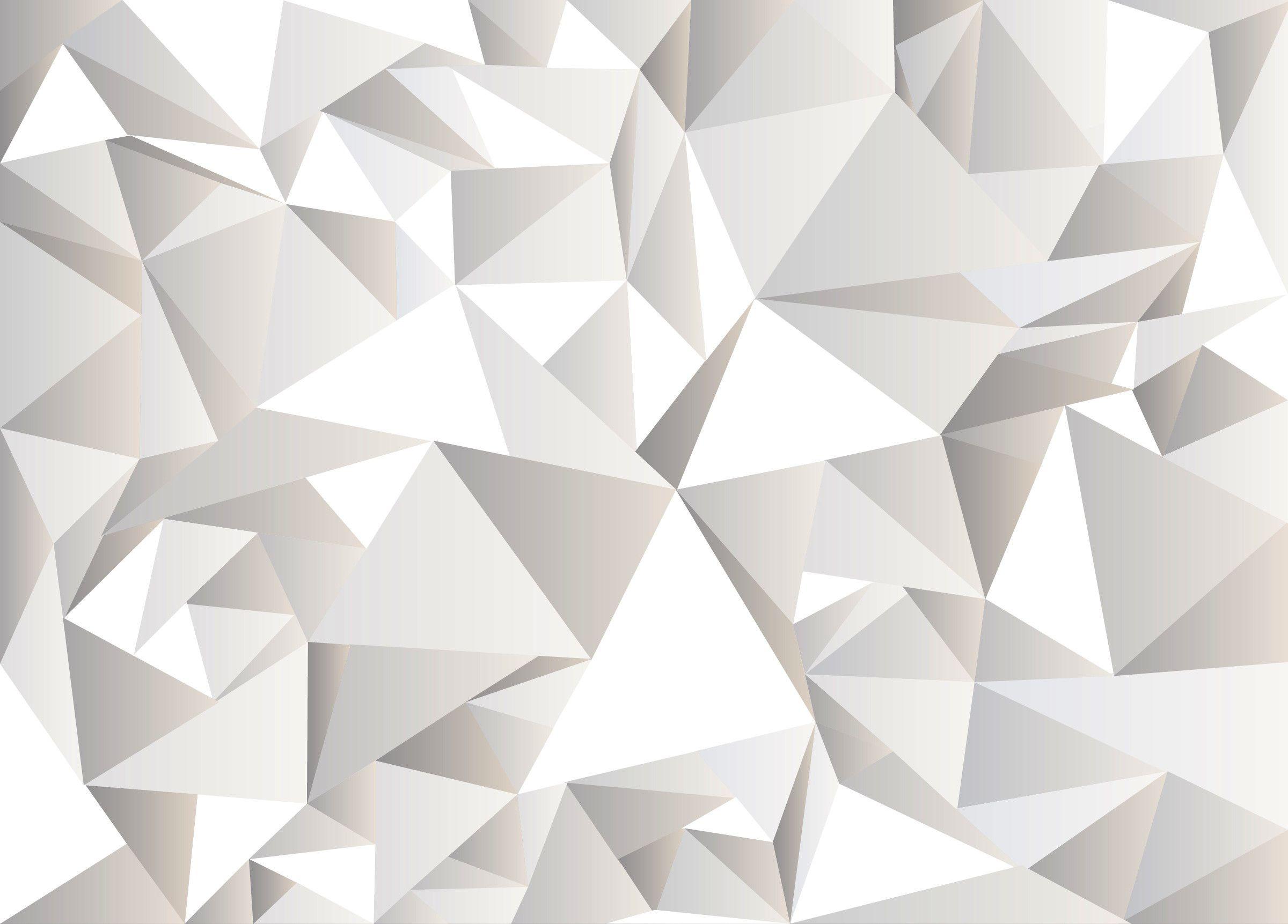 White Geometric Wallpaper 3d 2400x1723