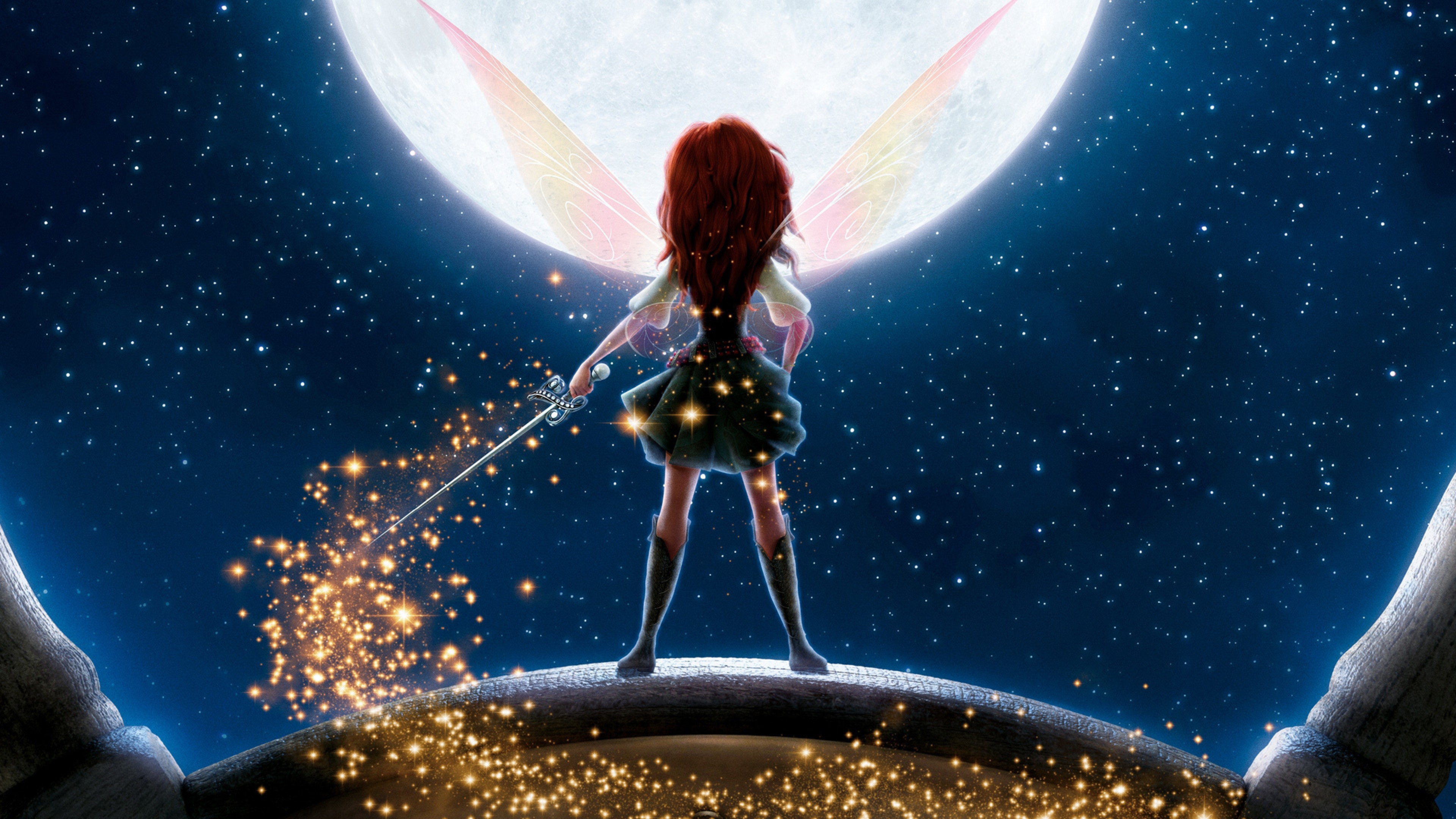 Disney Fairies Wallpaper Glitter Effect 3840x2160