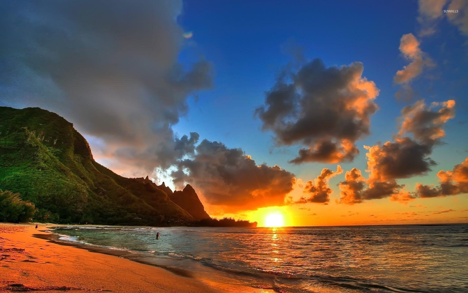 Sunset Kauai Hawaii Wallpaper 1920x1200