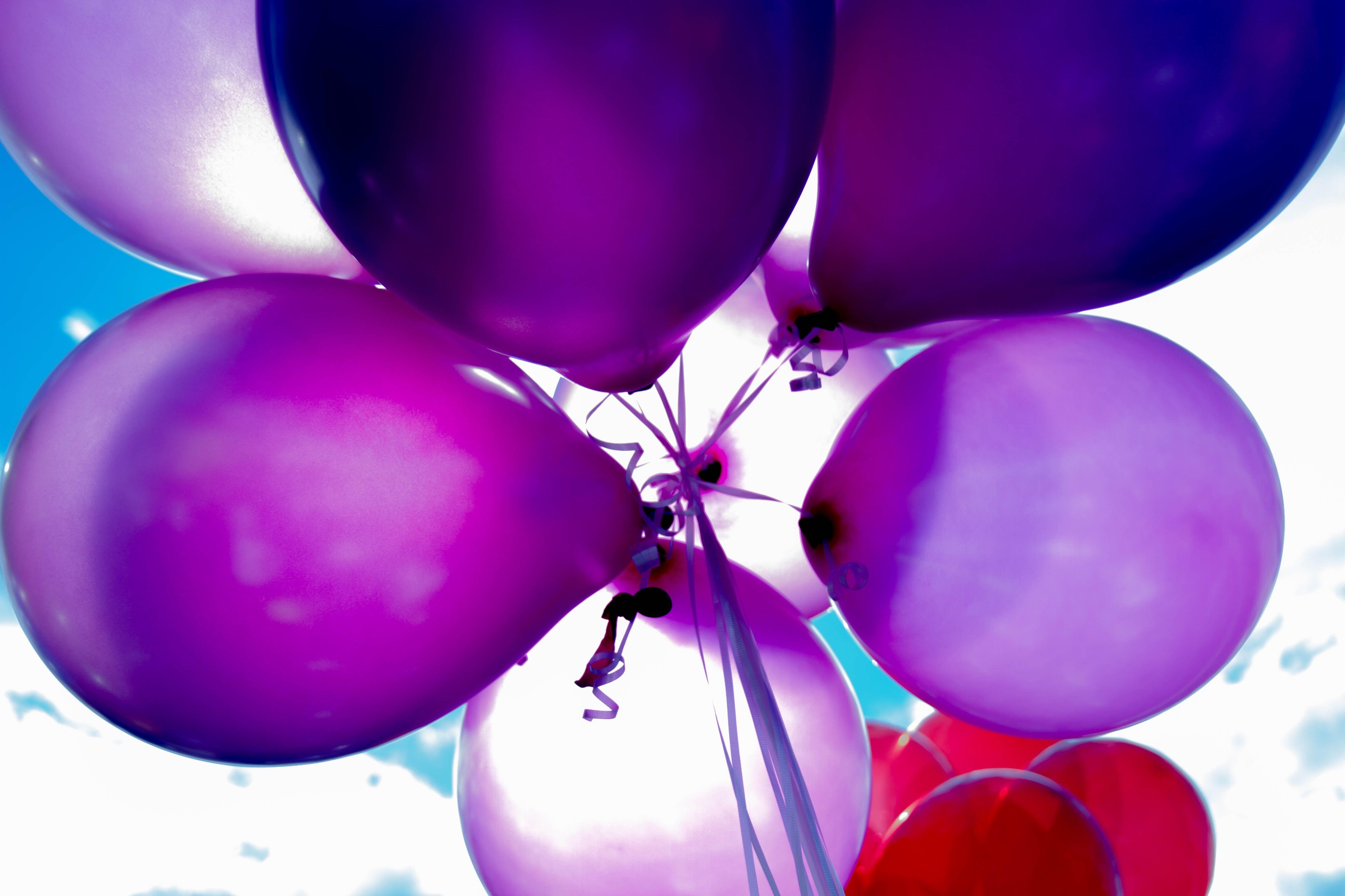 Balloon Happy Birthday Wallpaper Purple 5184x3456