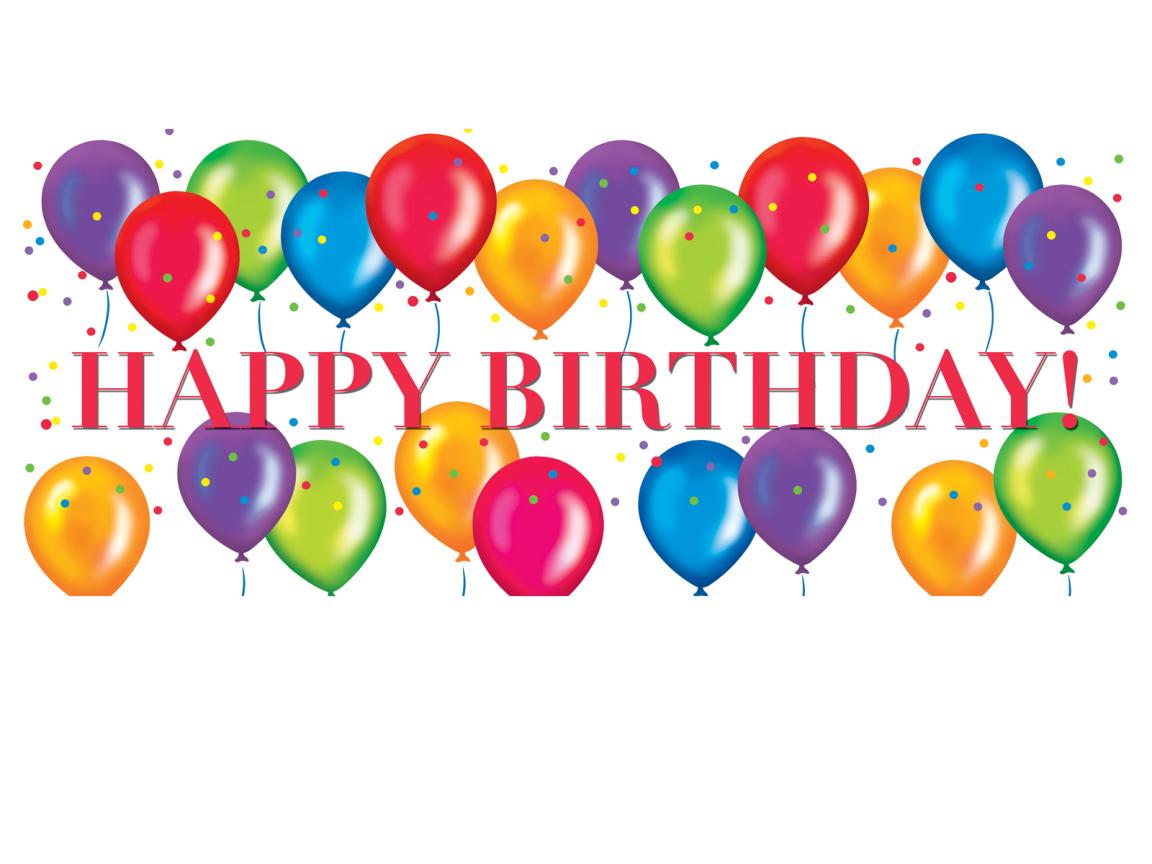 Birthday Balloons Background Wallpaper 1152x864