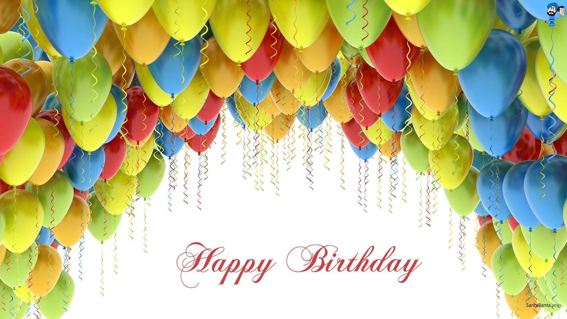 Free Birthday Balloon Wallpaper 1920x1080
