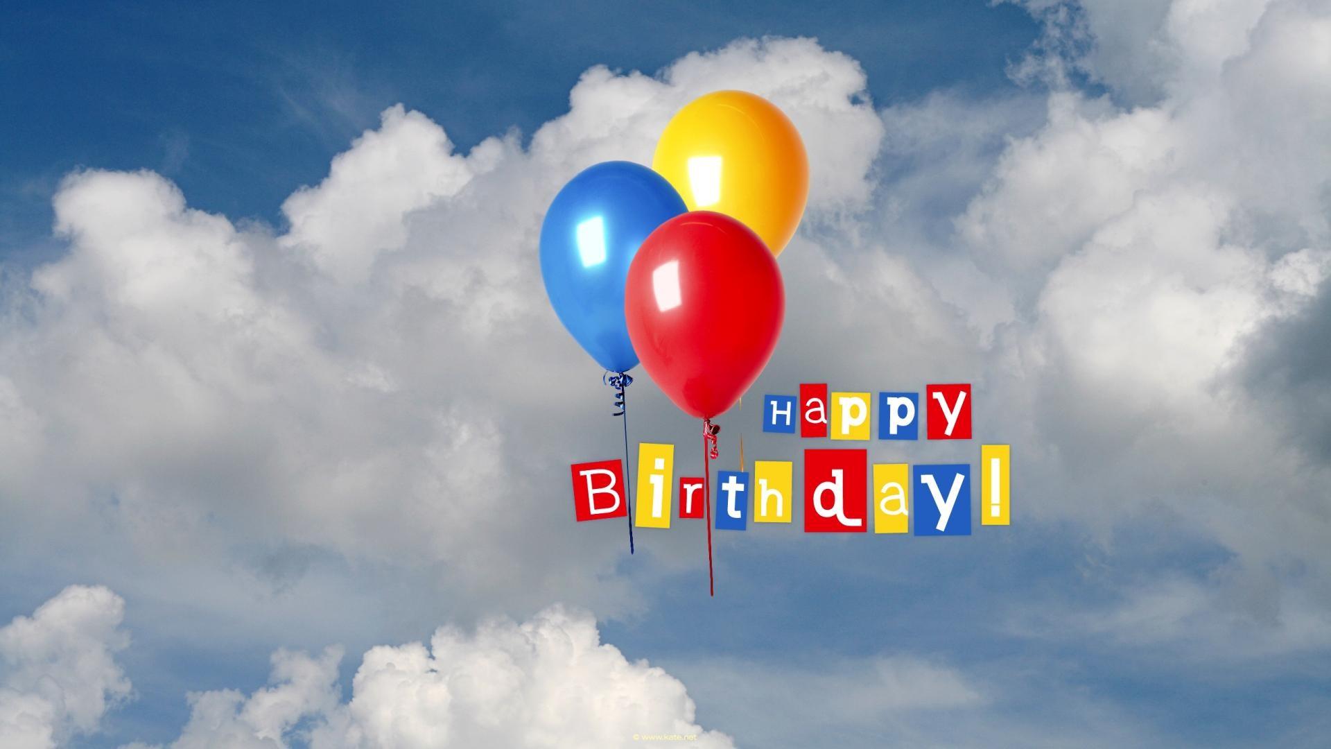 Happy Birthday Balloons Hd Wallpaper 1920x1080