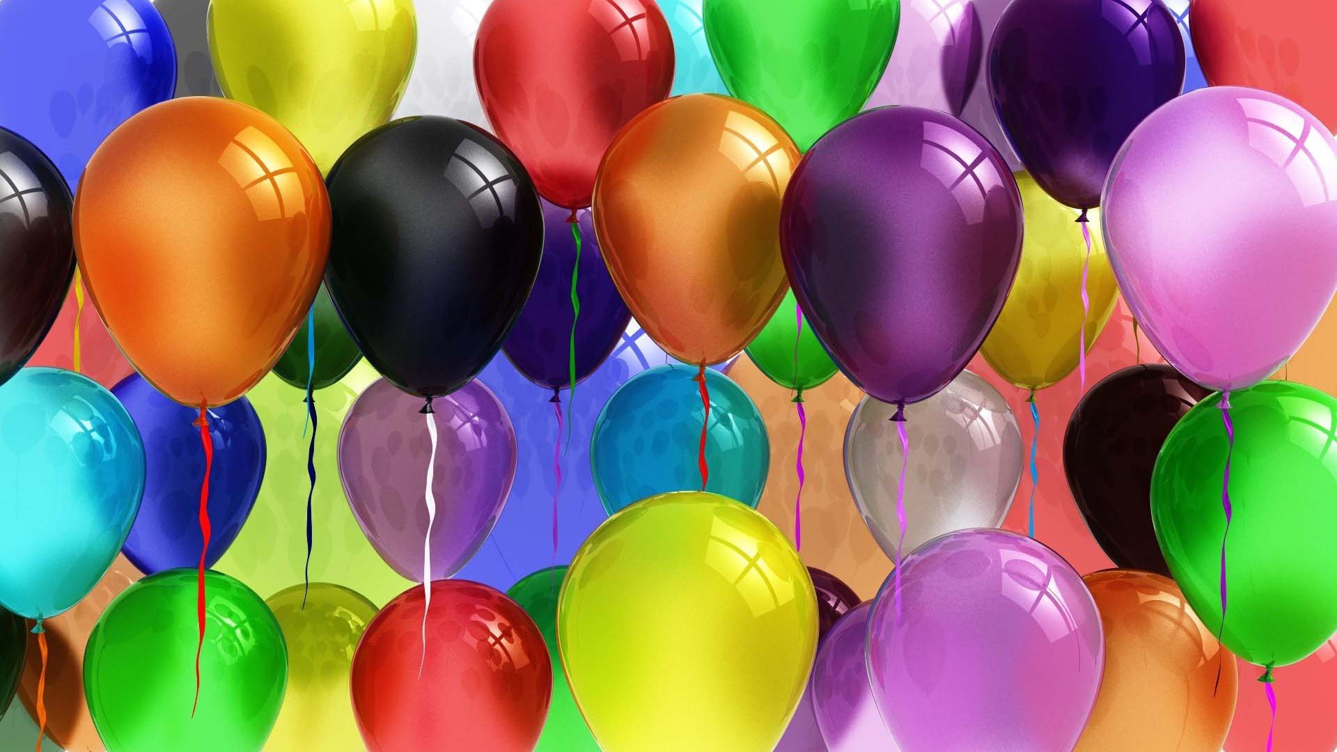 Happy Birthday Balloons Wallpaper 1920x1080