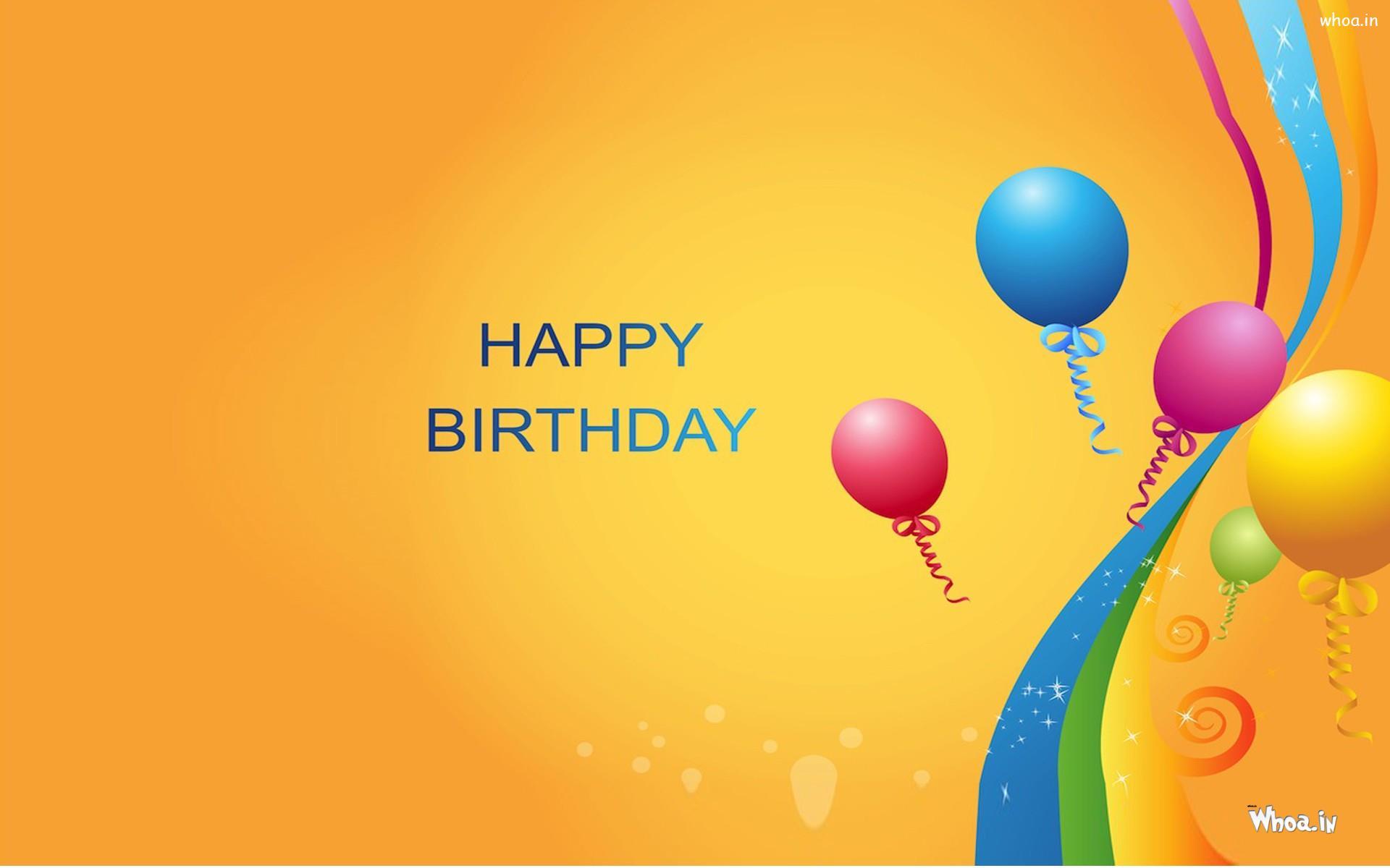 Happy Birthday Graphic Wallpaper Hd Balloons 1920x1200