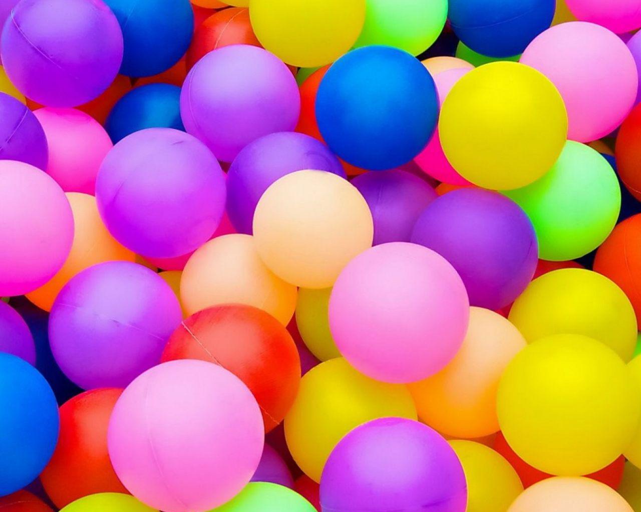 Wallpaper Birthday Balloons Background 1280x1024