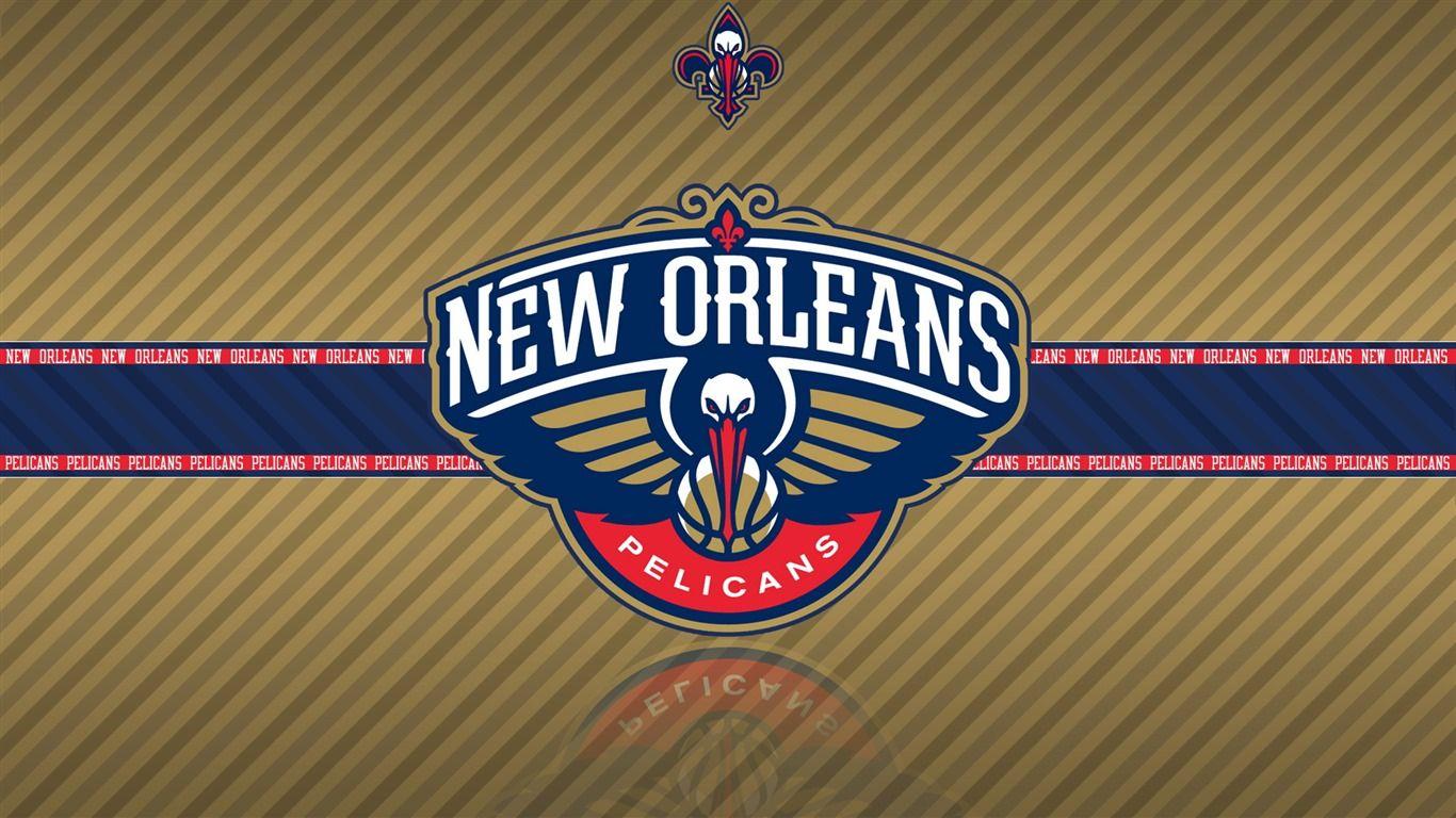 New Orleans Pelicans Logo Wallpaper 1366x768