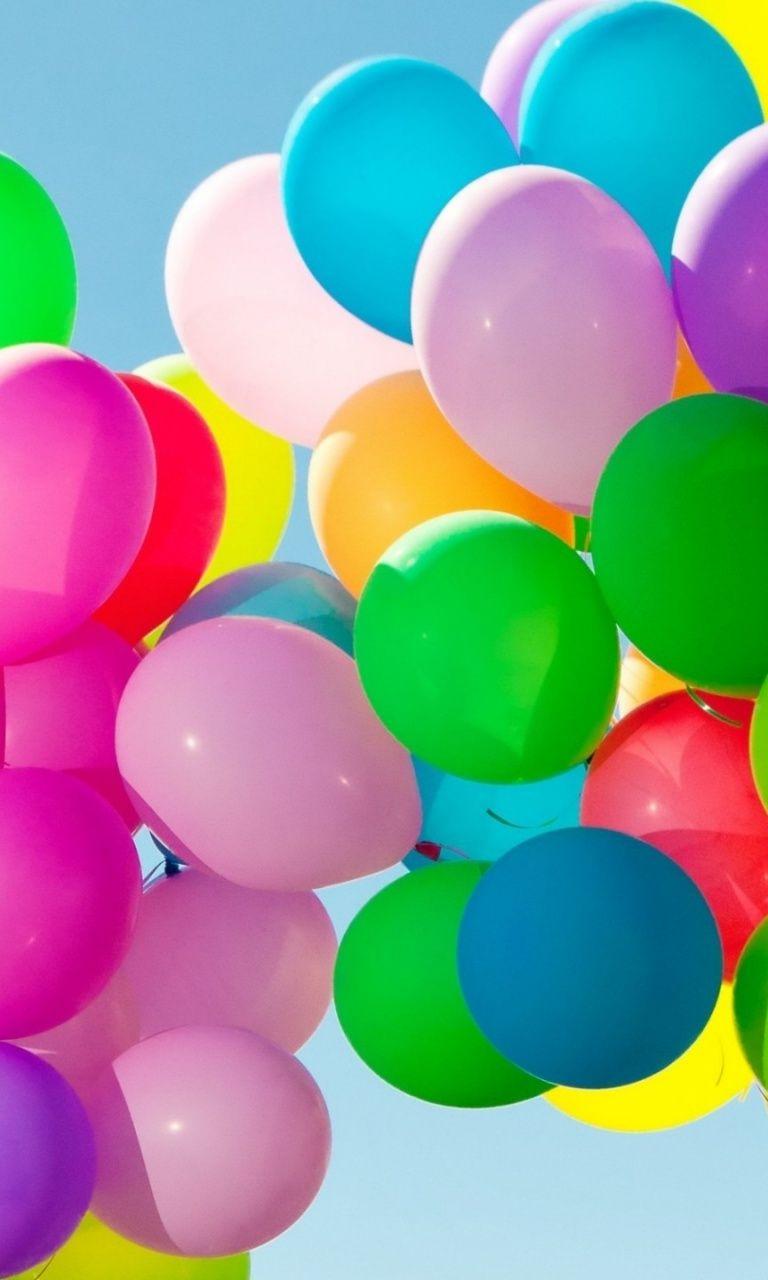 Colourful Balloons Iphone Wallpaper 768x1280
