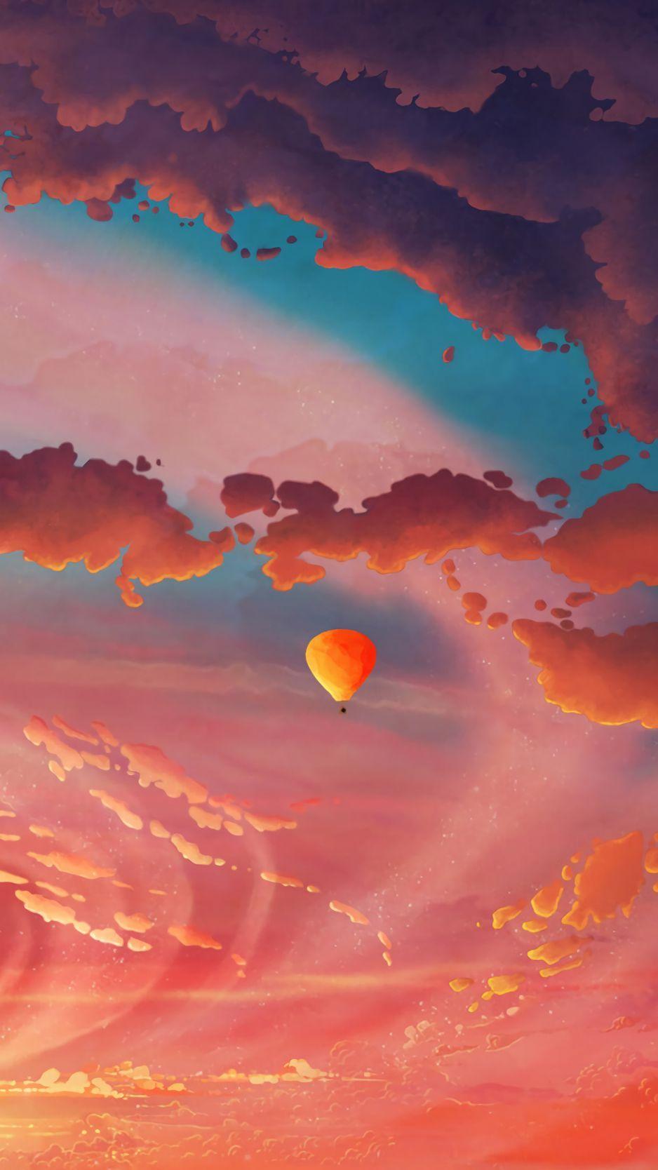 Yellow Balloon Iphone Wallpaper 938x1668