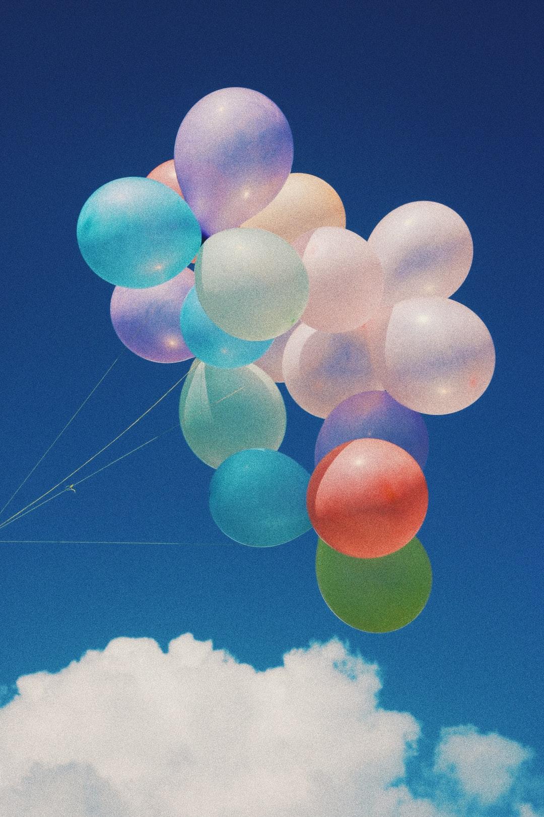 Blue Wallpaper Hot Air Balloons Cars Plane 1080x1620