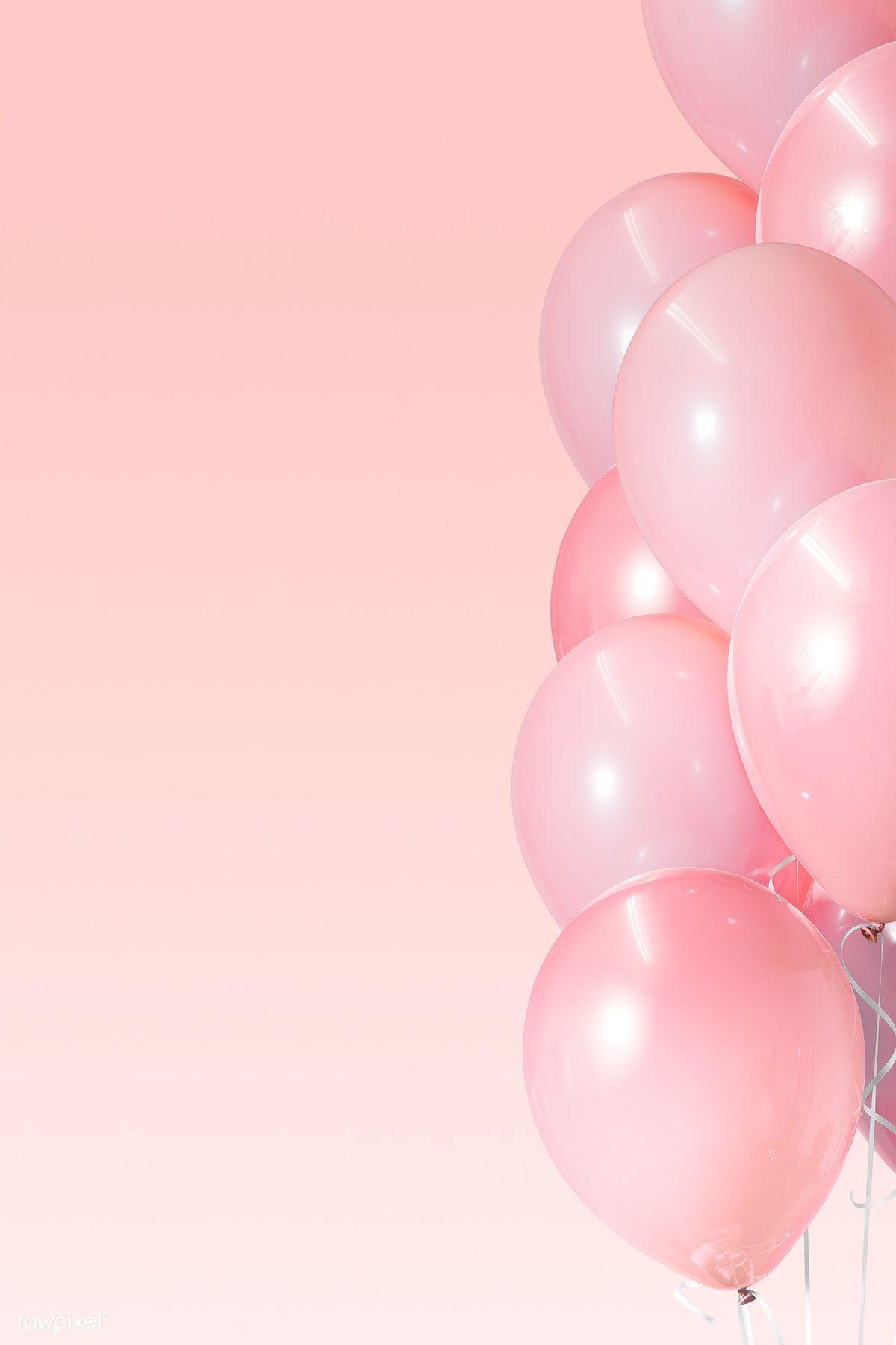 Pink Balloon Border Wallpaper 1200x1800