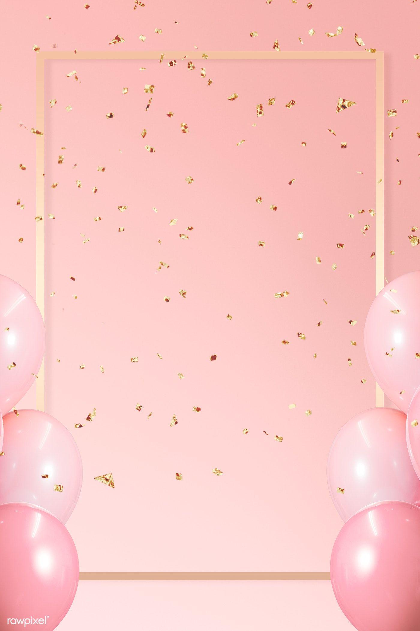 Pink Balloon Border Wallpaper Pinterest 1400x2100