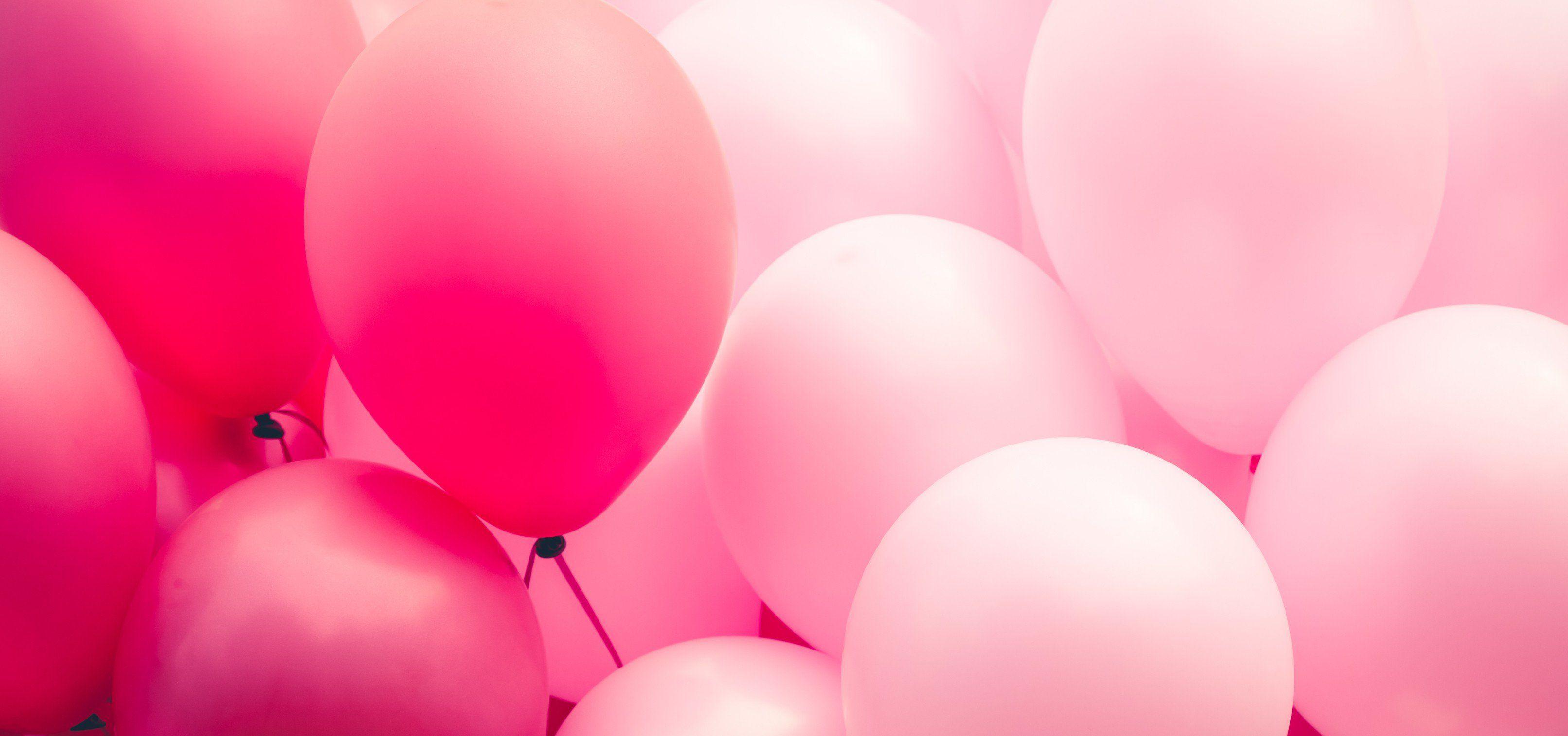 Pink Balloon Wallpaper 3225x1515