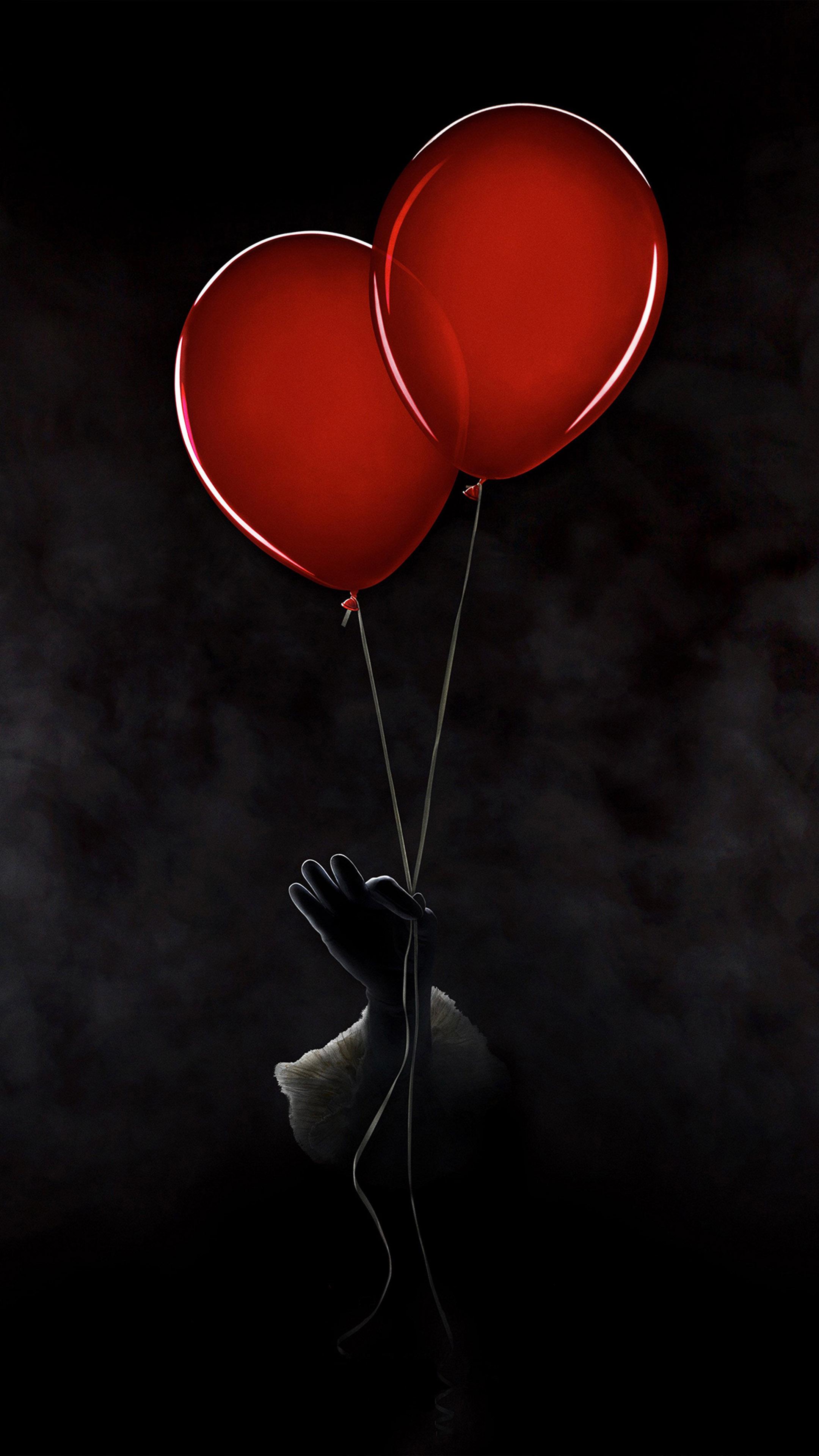 Red Balloon Graphic Wallpaper 2160x3840