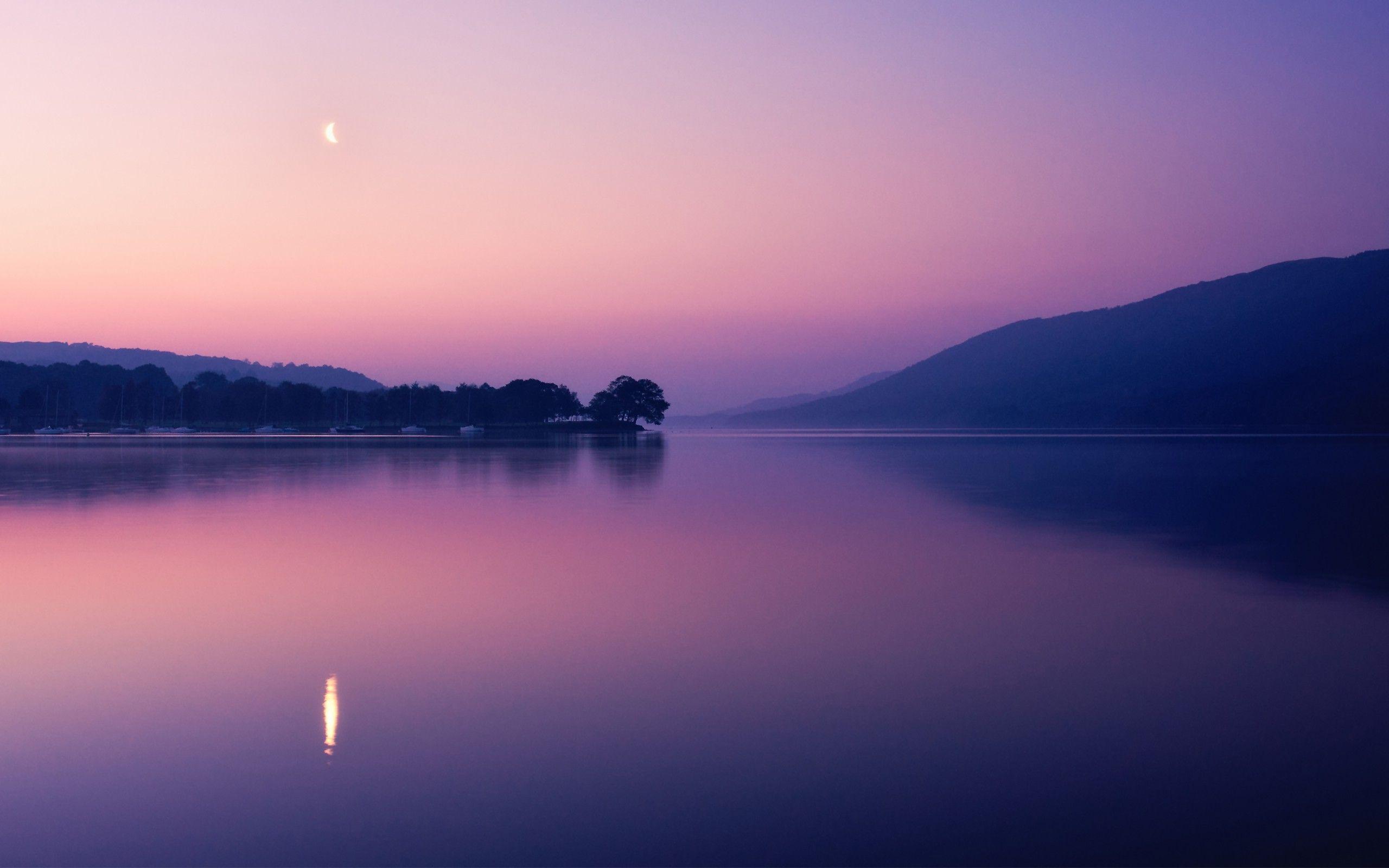 Dusk Moonlight Wallpaper 2560x1600