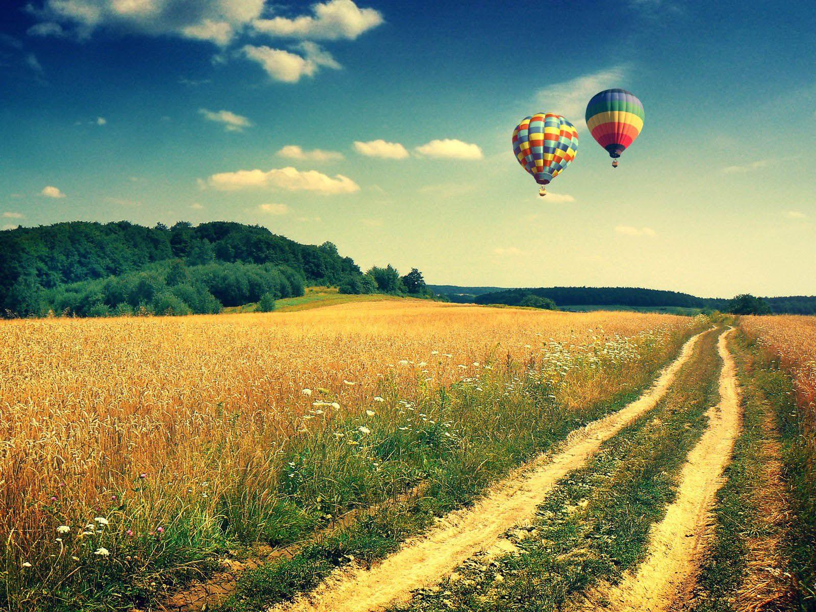 Free Hot Air Balloon Desktop Wallpaper 1600x1200