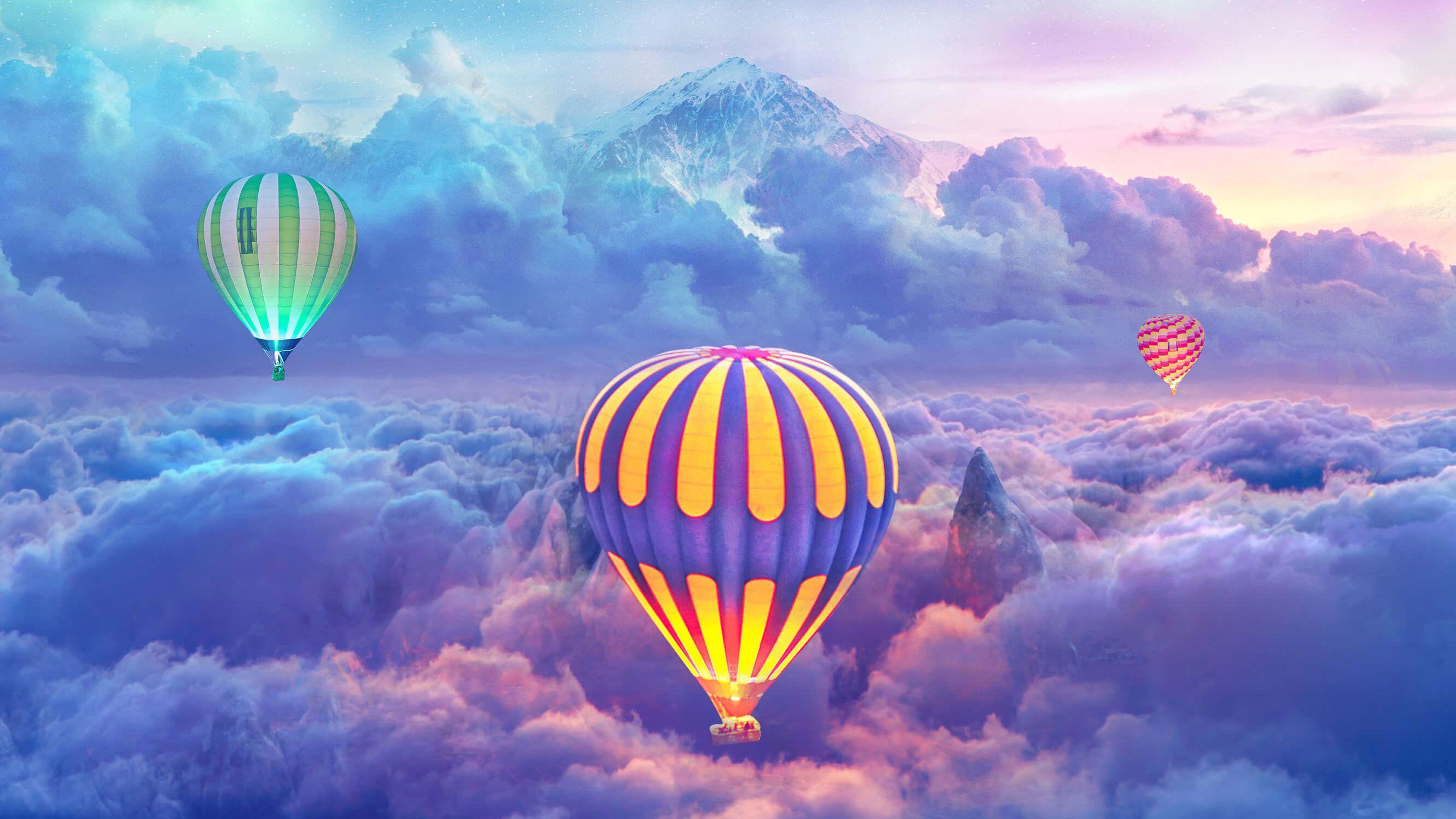 Hot Air Balloon 4k Wallpaper Download 2662x1497