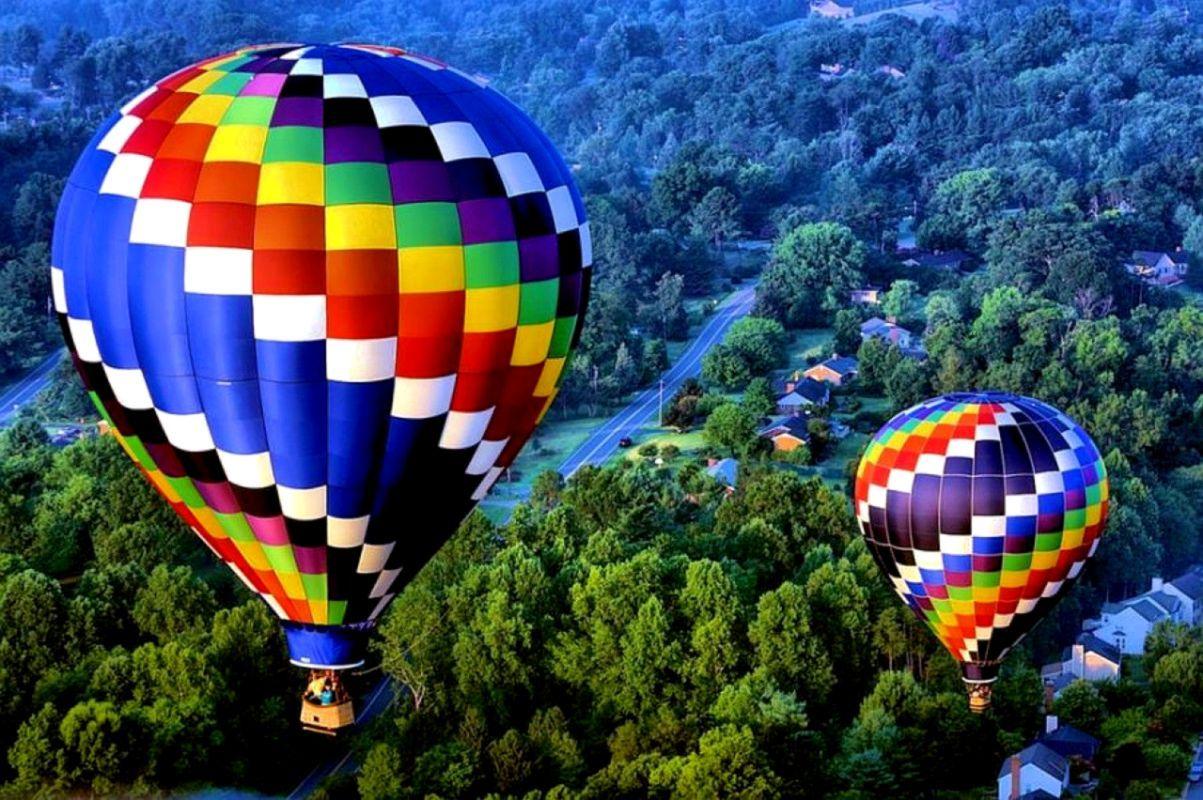 Hot Air Balloon Background Wallpaper 1203x800