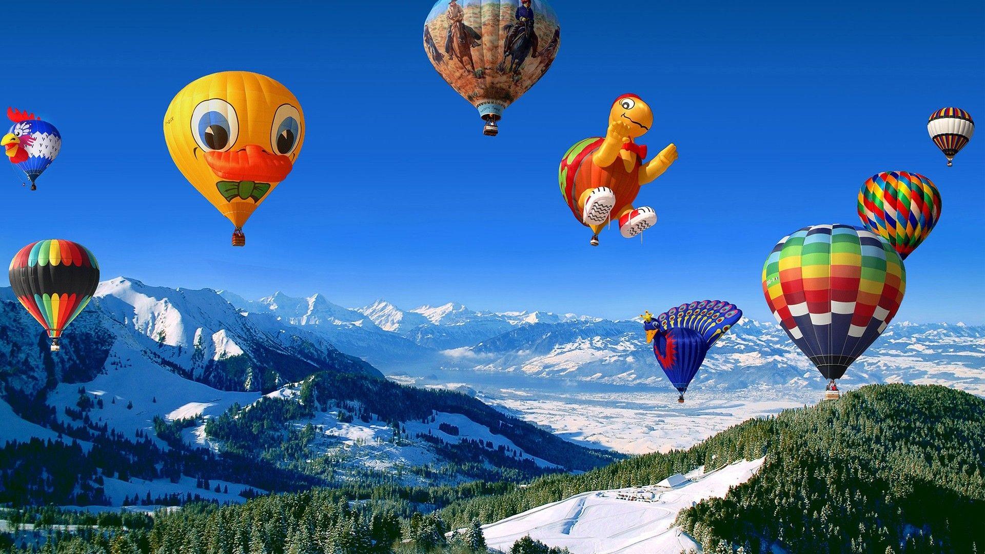 Hot Air Balloon Live Wallpaper 1920x1080