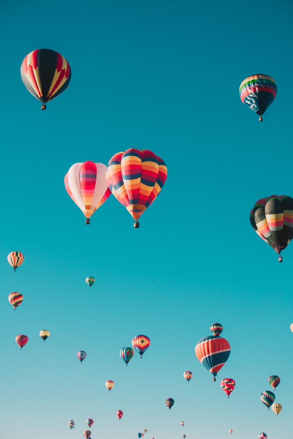Hot Air Balloon Wallpaper Pastel Colors 1000x1500