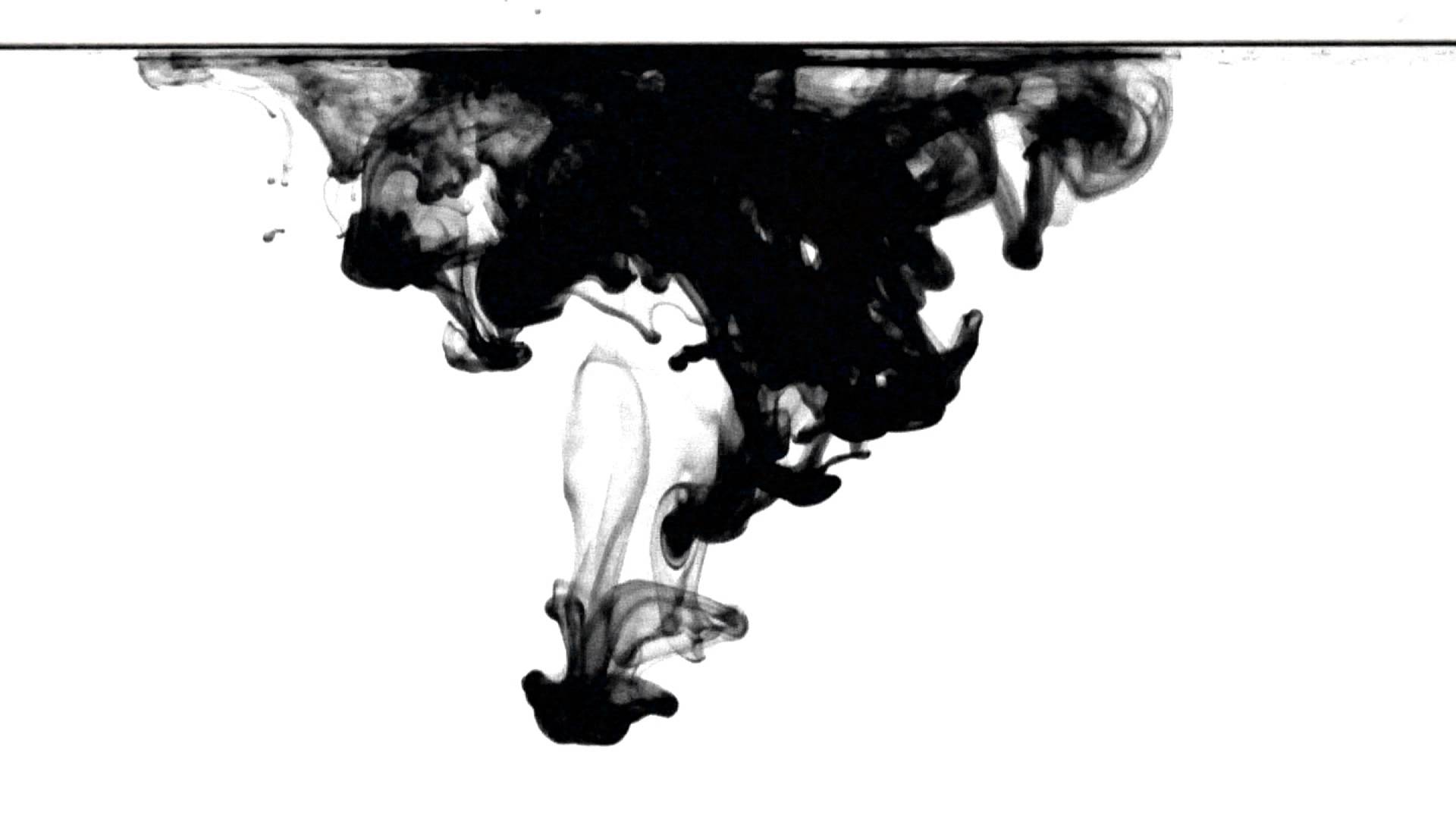 Black Dripping Ink Wallpaper 1920x1080