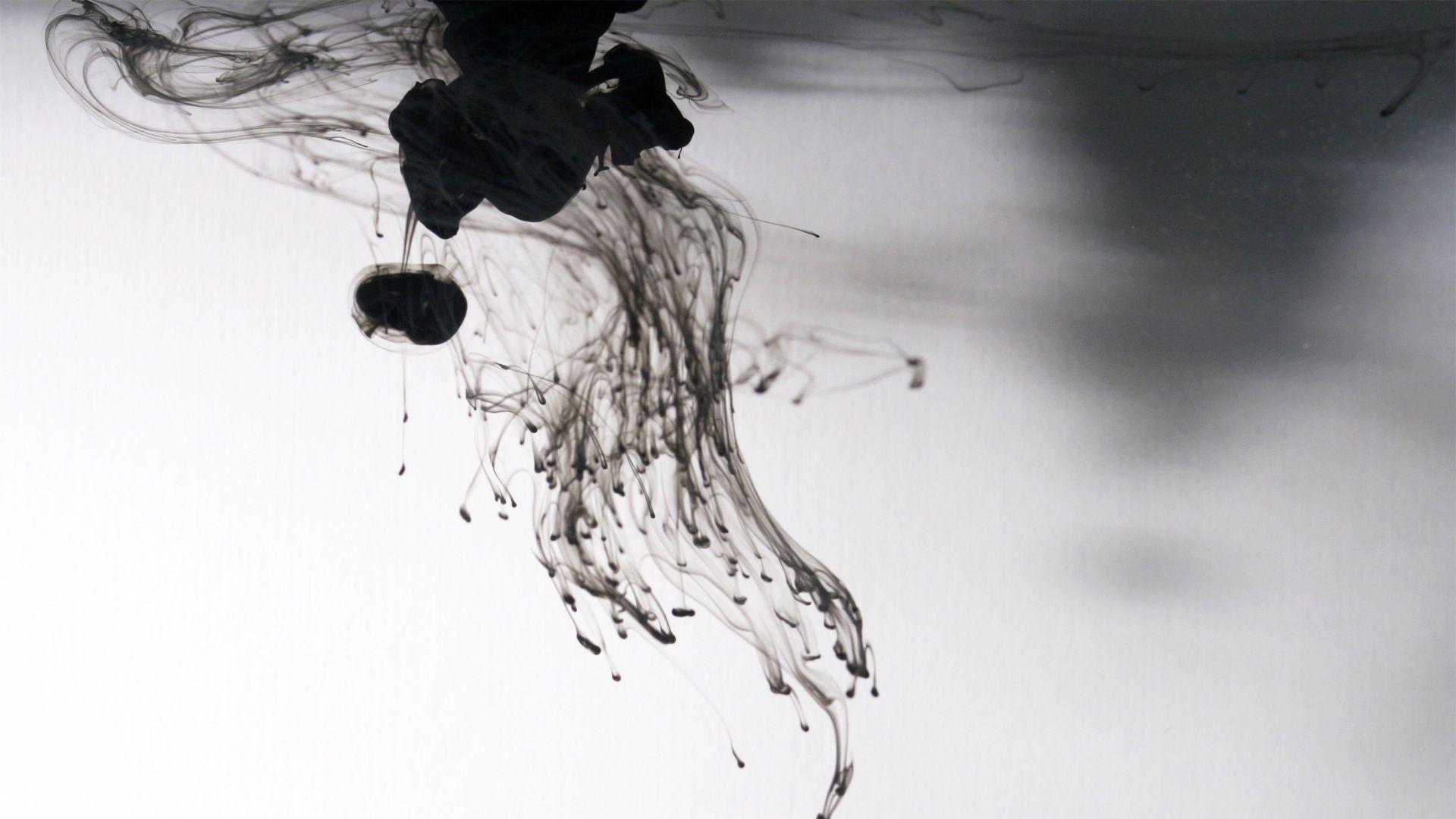Black Ink In Water Wallpaper 1920x1080