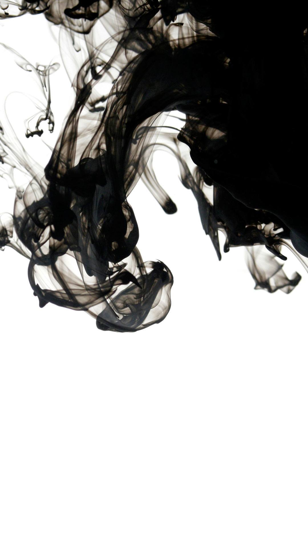 Black Ink On White Wallpaper 1080x1920