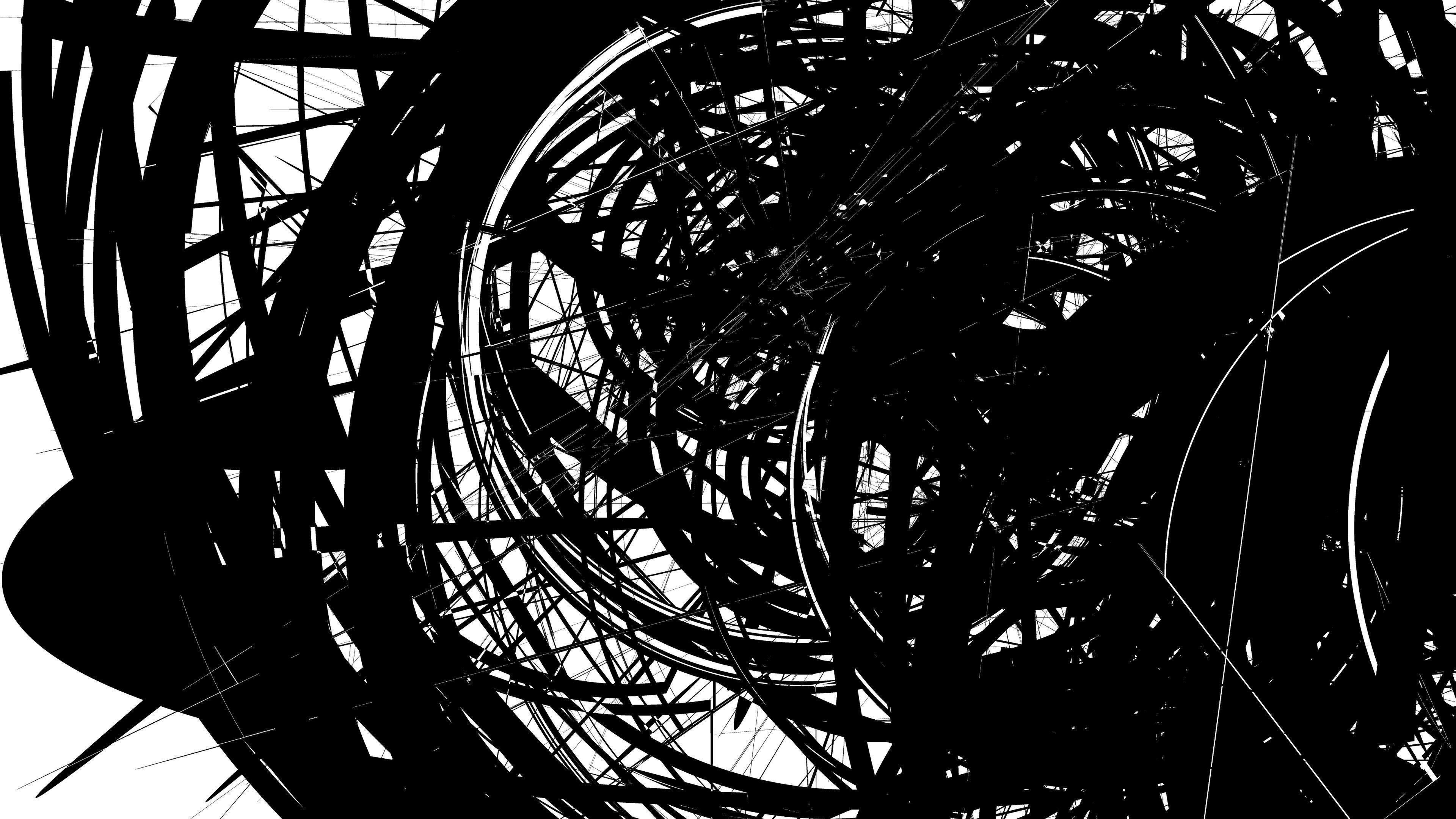 Black Ink Wallpaper 4k 3840x2160