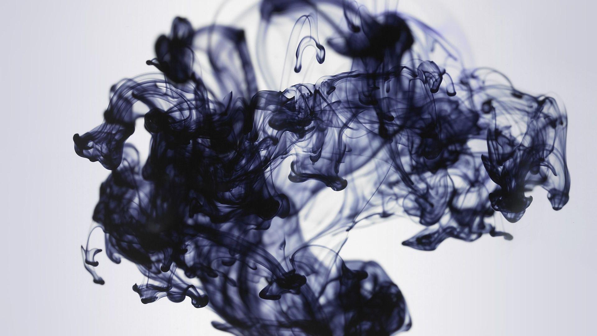 Dripping Black Ink Wallpaper 1920x1080