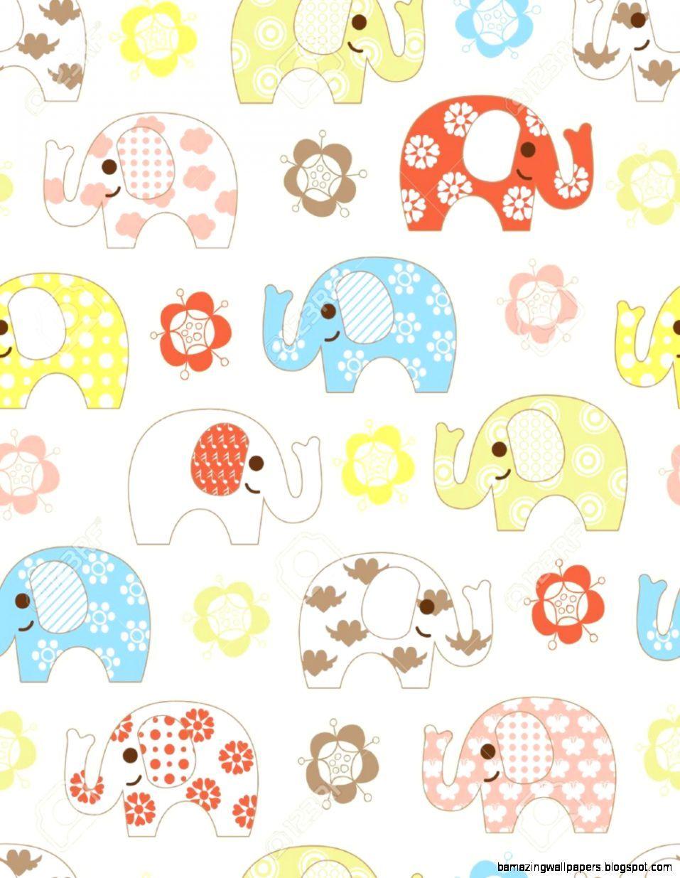 Baby Elephant Wallpaper Cartoon 957x1235