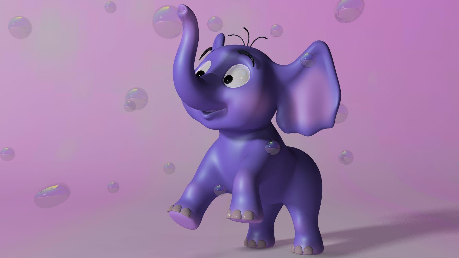 Cartoon Elephant Wallpaper 1920x1080