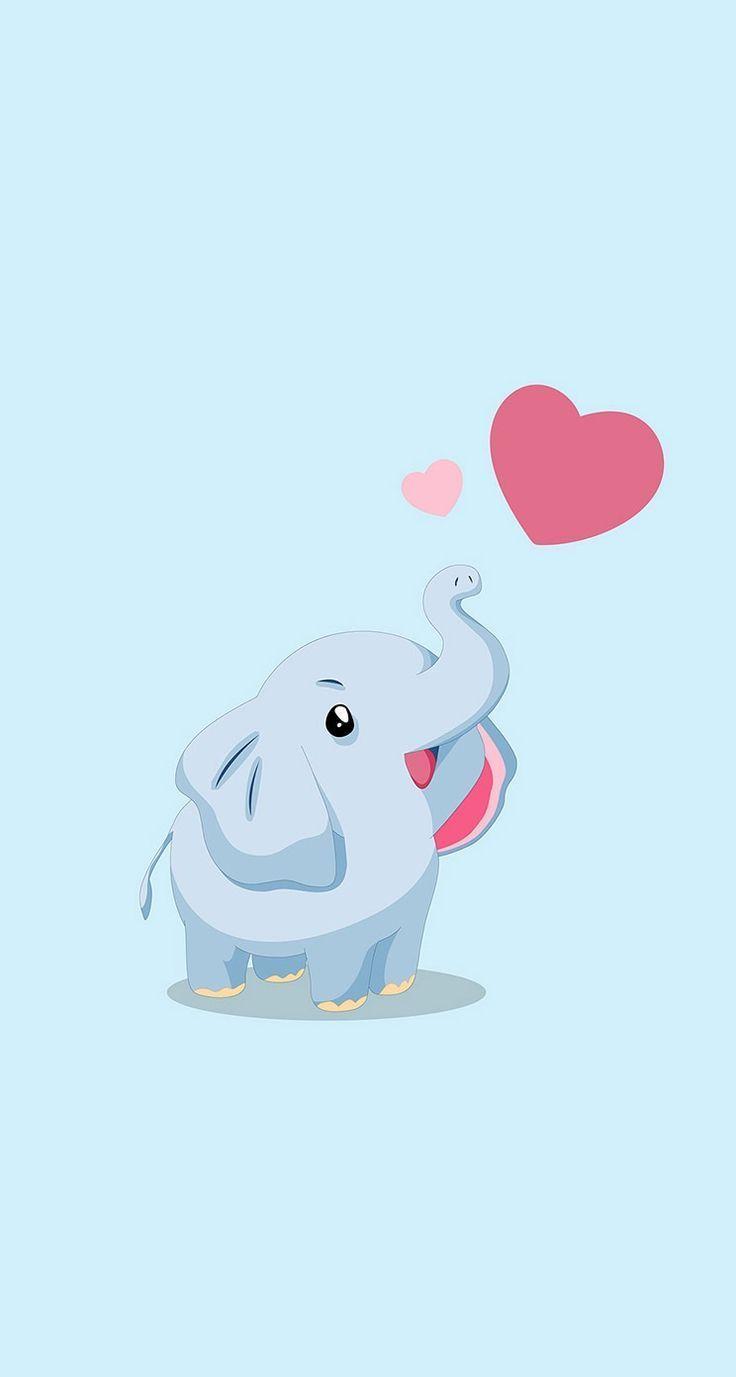 Cartoon Elephant Wallpaper Free Download 736x1377