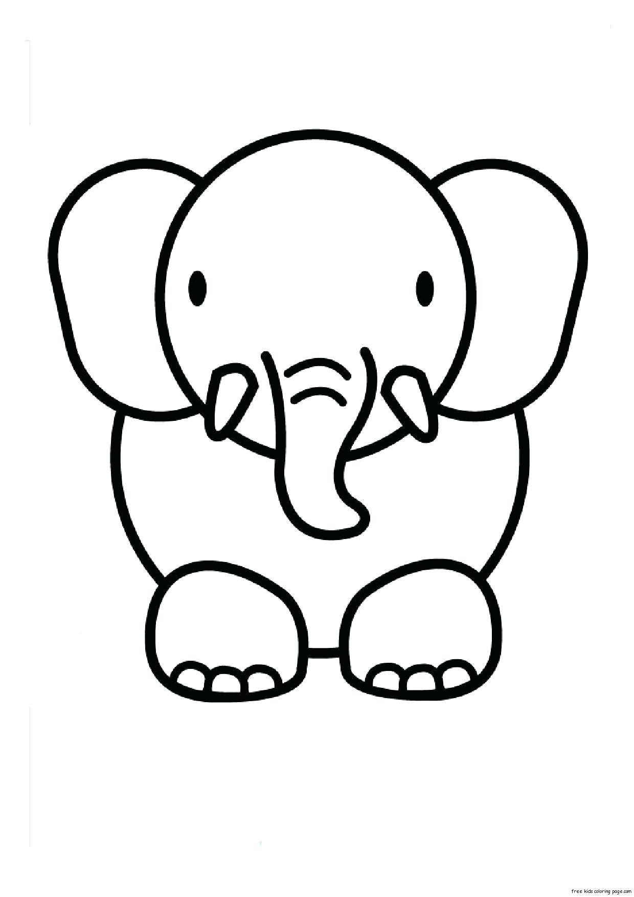Cute Cartoon Elephant Wallpapers That Are Black And Whight 1240x1754