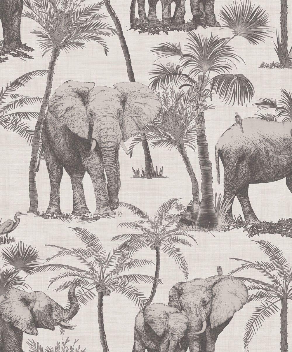 Elephant Print Wallpaper For Walls 1000x1208
