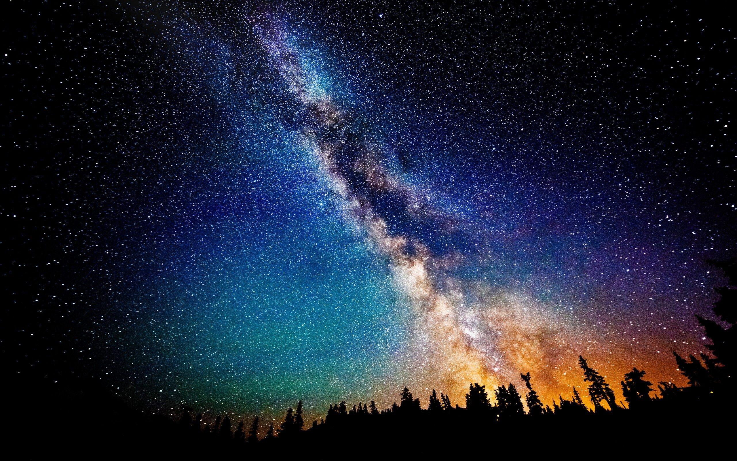 Night Sky With Stars Wallpaper 2560x1600