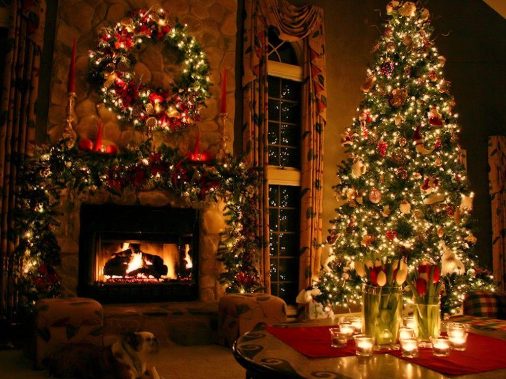Christmas Wallpaper Warm Books 1024x768