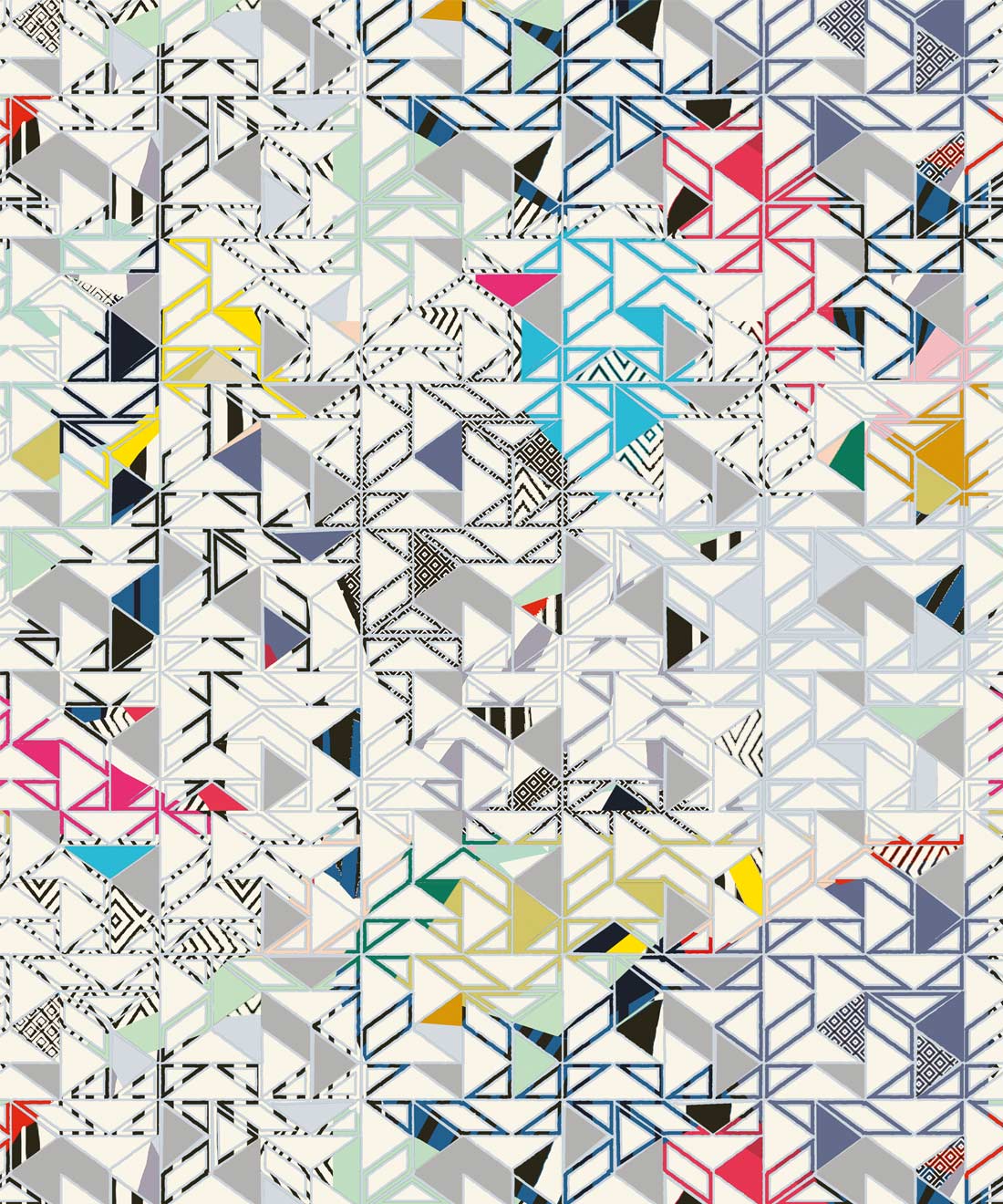 Bauhaus Pattern Wallpaper 1100x1320