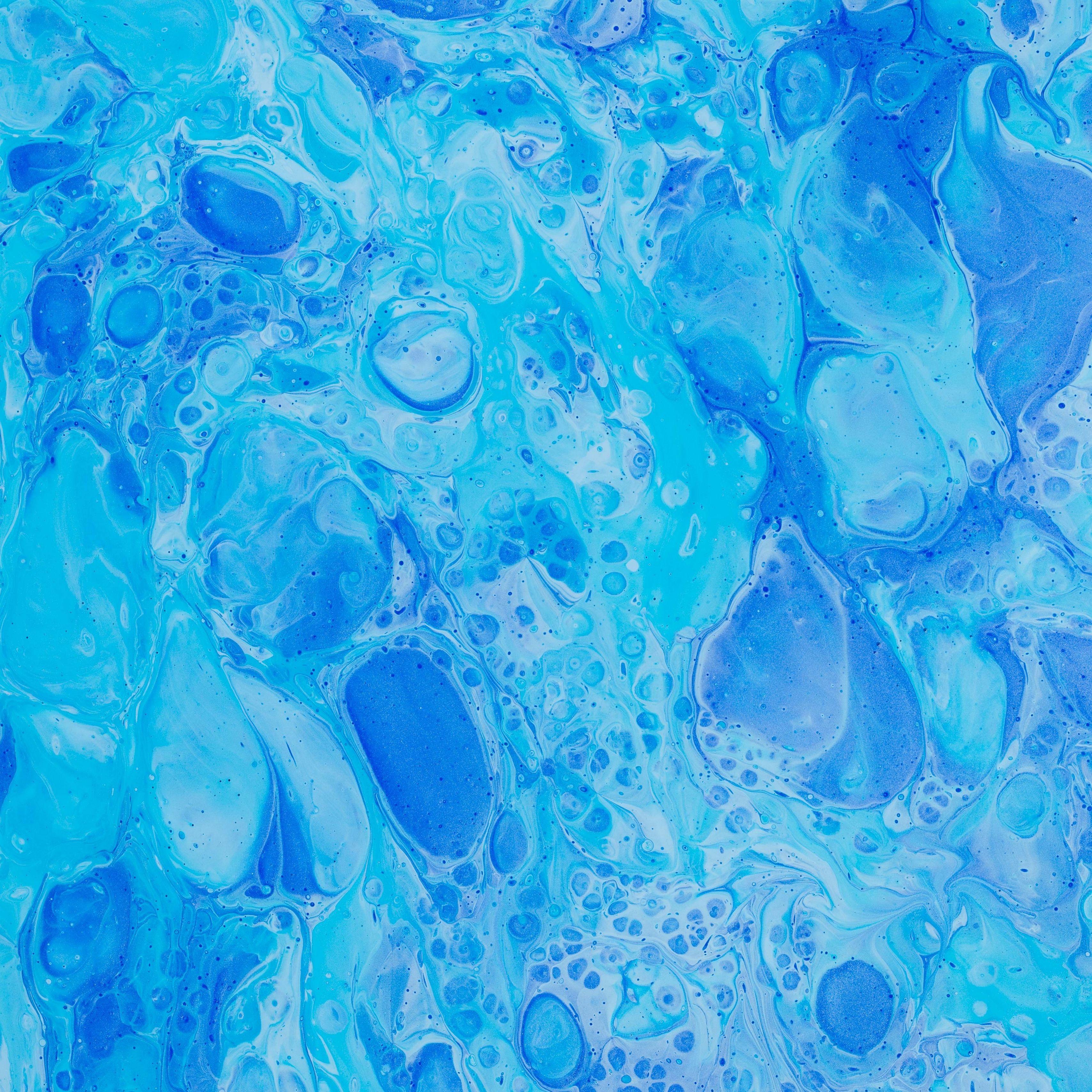 Blue Watercolor Abstract Wallpaper 3415x3415