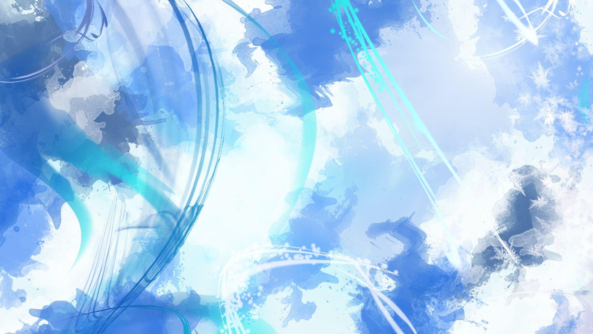 Blue Watercolor Desktop Wallpaper 1920x1080