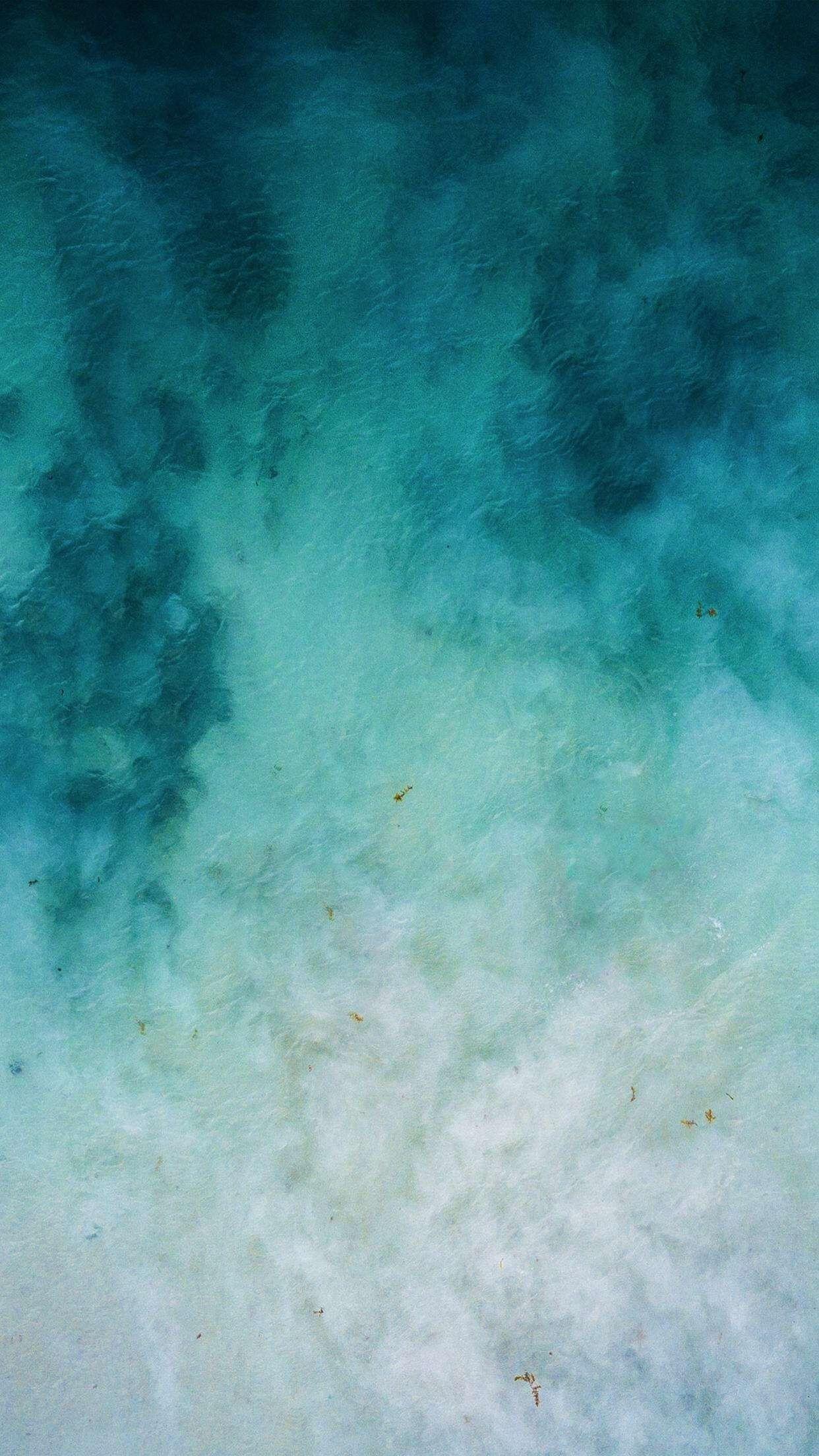 Ocean Blue Watercolor Wallpaper 1242x2208