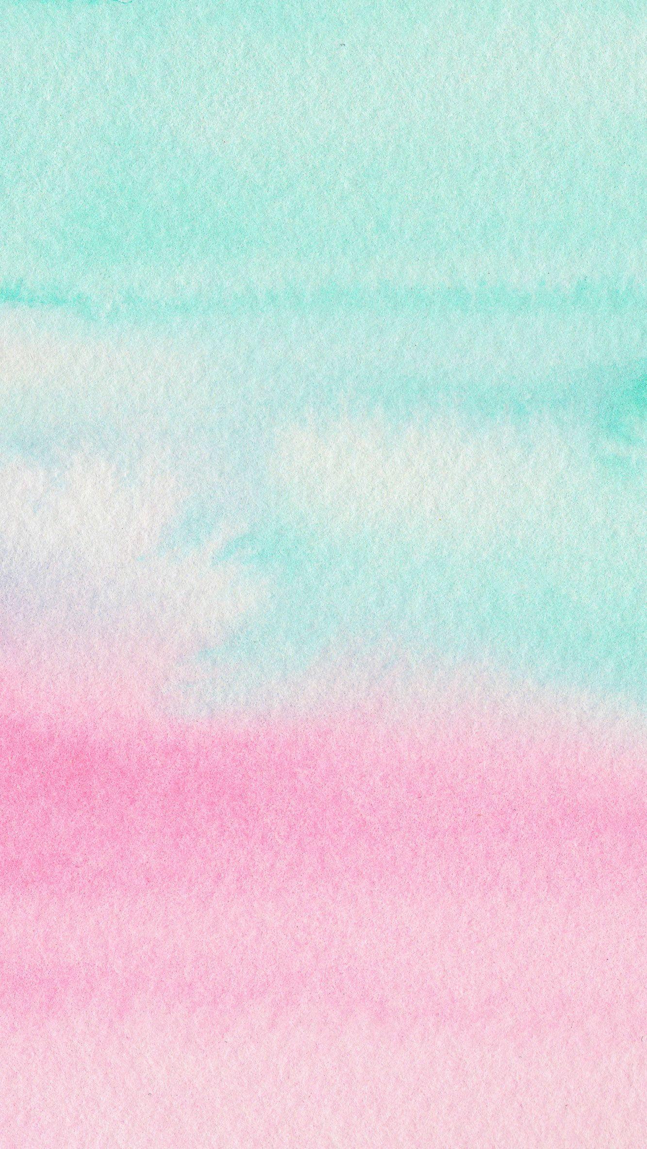 Pink And Blue Watercolor Wallpaper 1333x2367