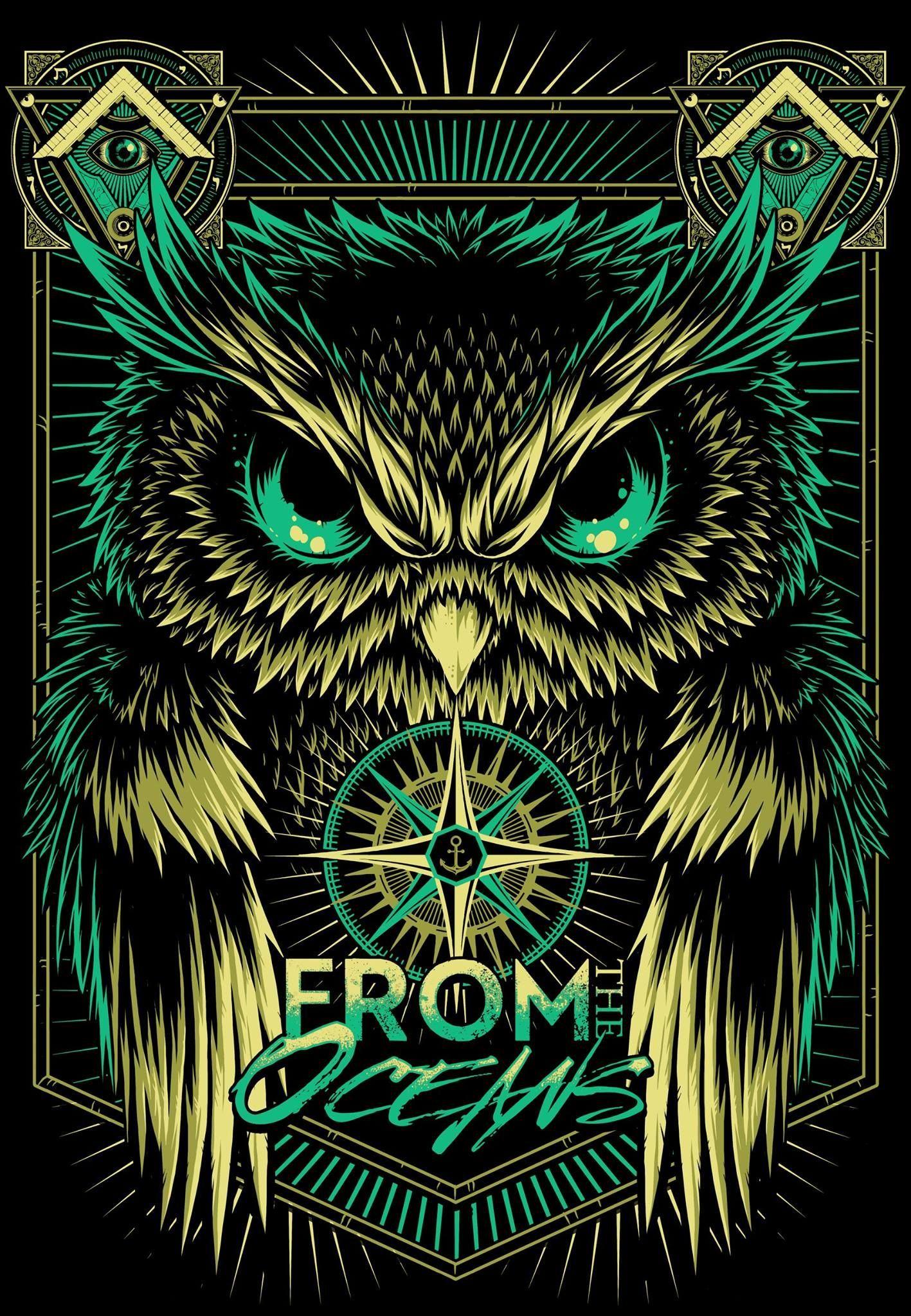 Owl Illuminati Phone Wallpaper 1417x2048