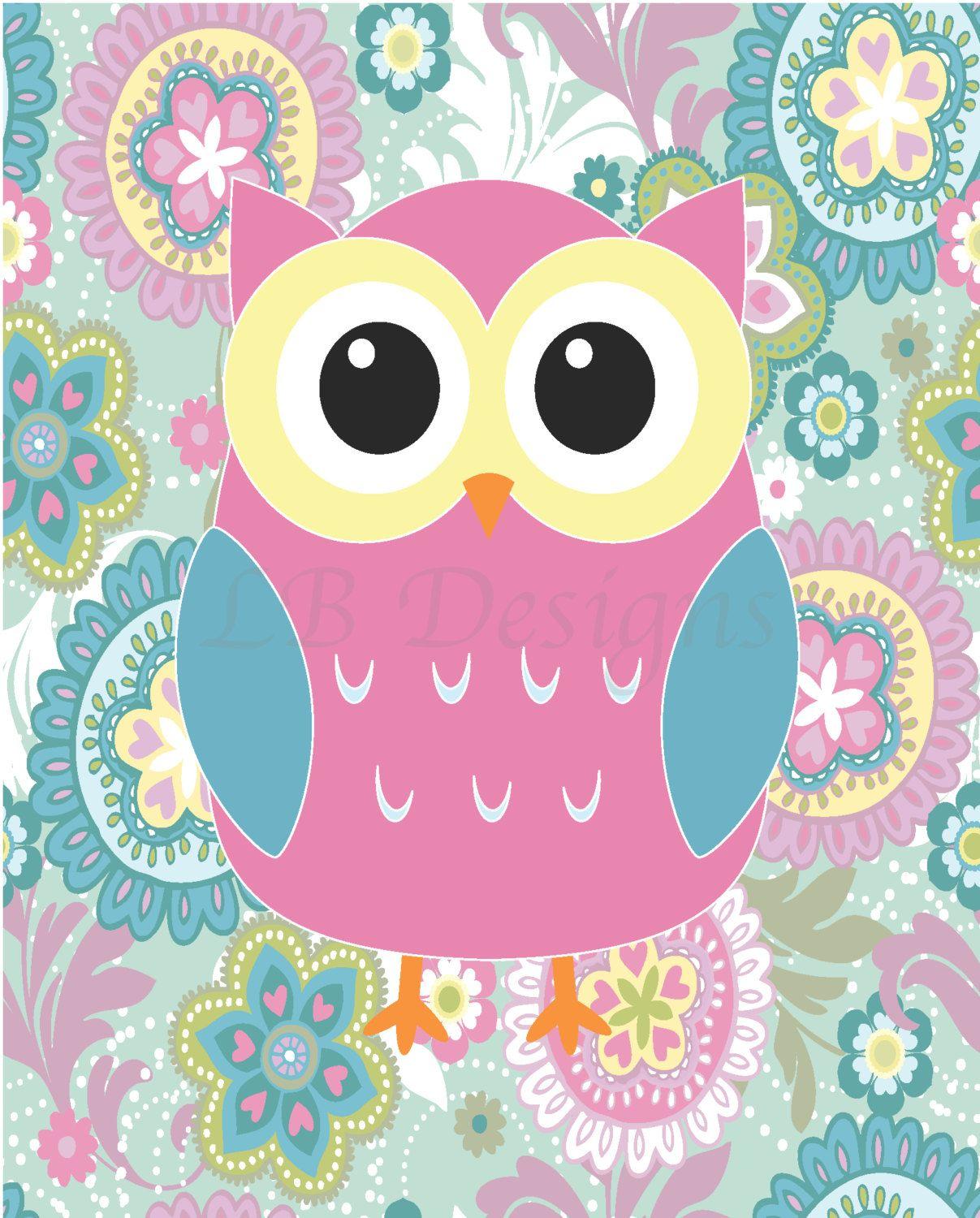 Owl Pink Wallpaper 1207x1500
