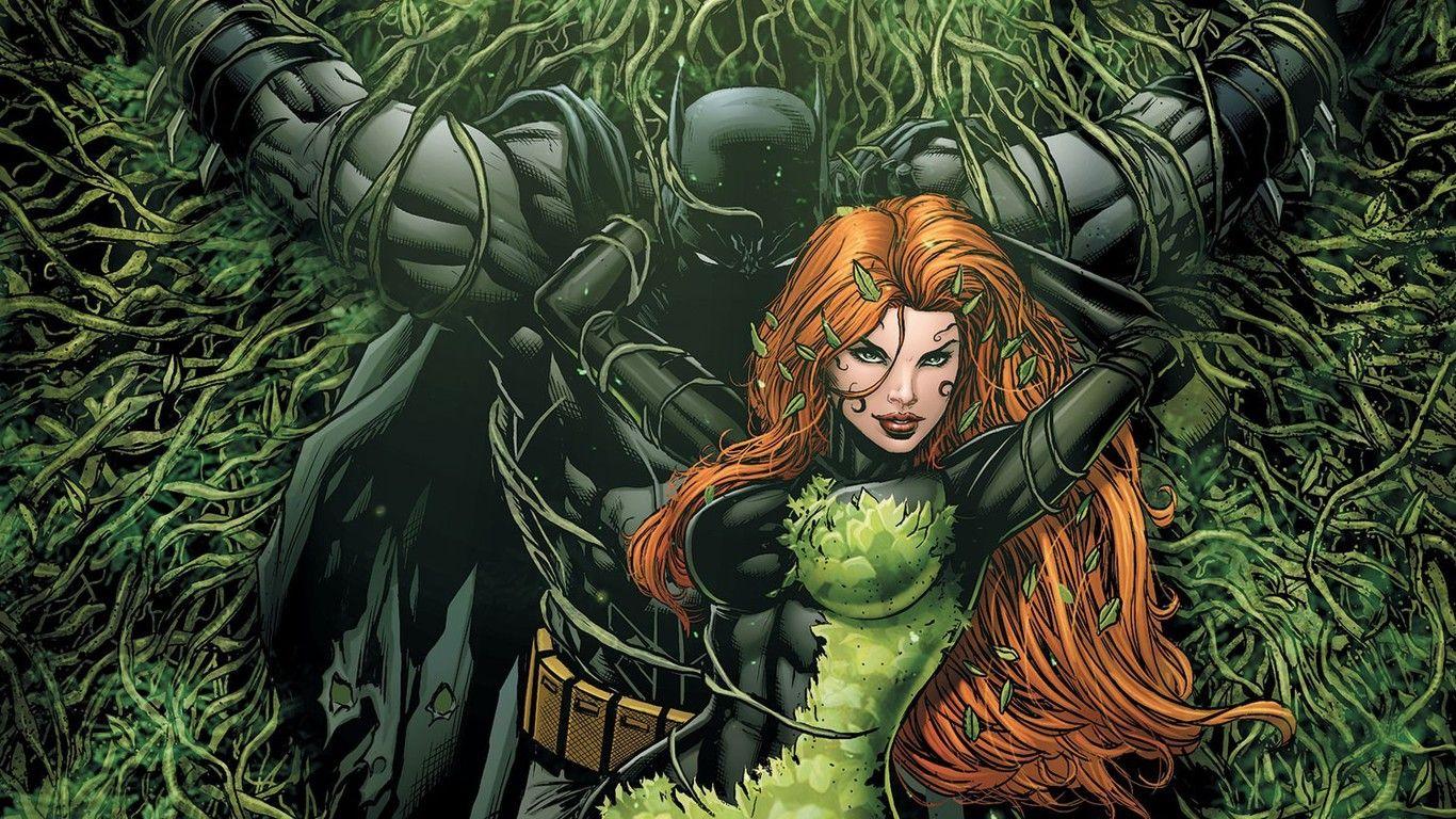 Poison Ivy Comic Wallpaper 1366x768