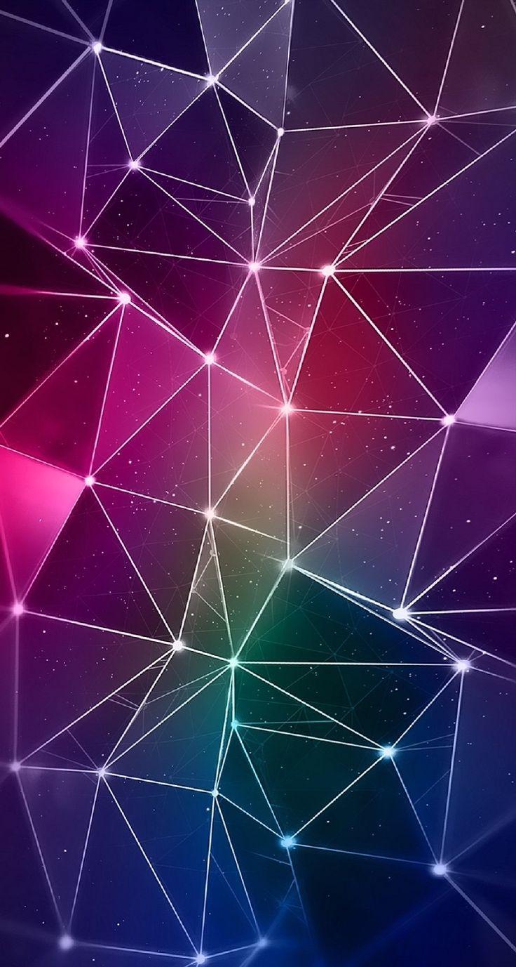Prism Geometric Wallpaper 736x1377